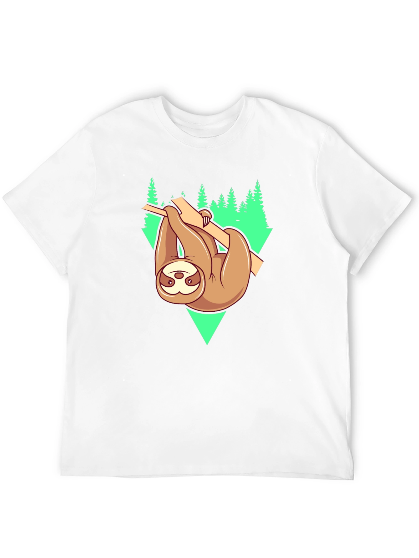 Black Sloth Hanging From Tree Graphic Tee view 12