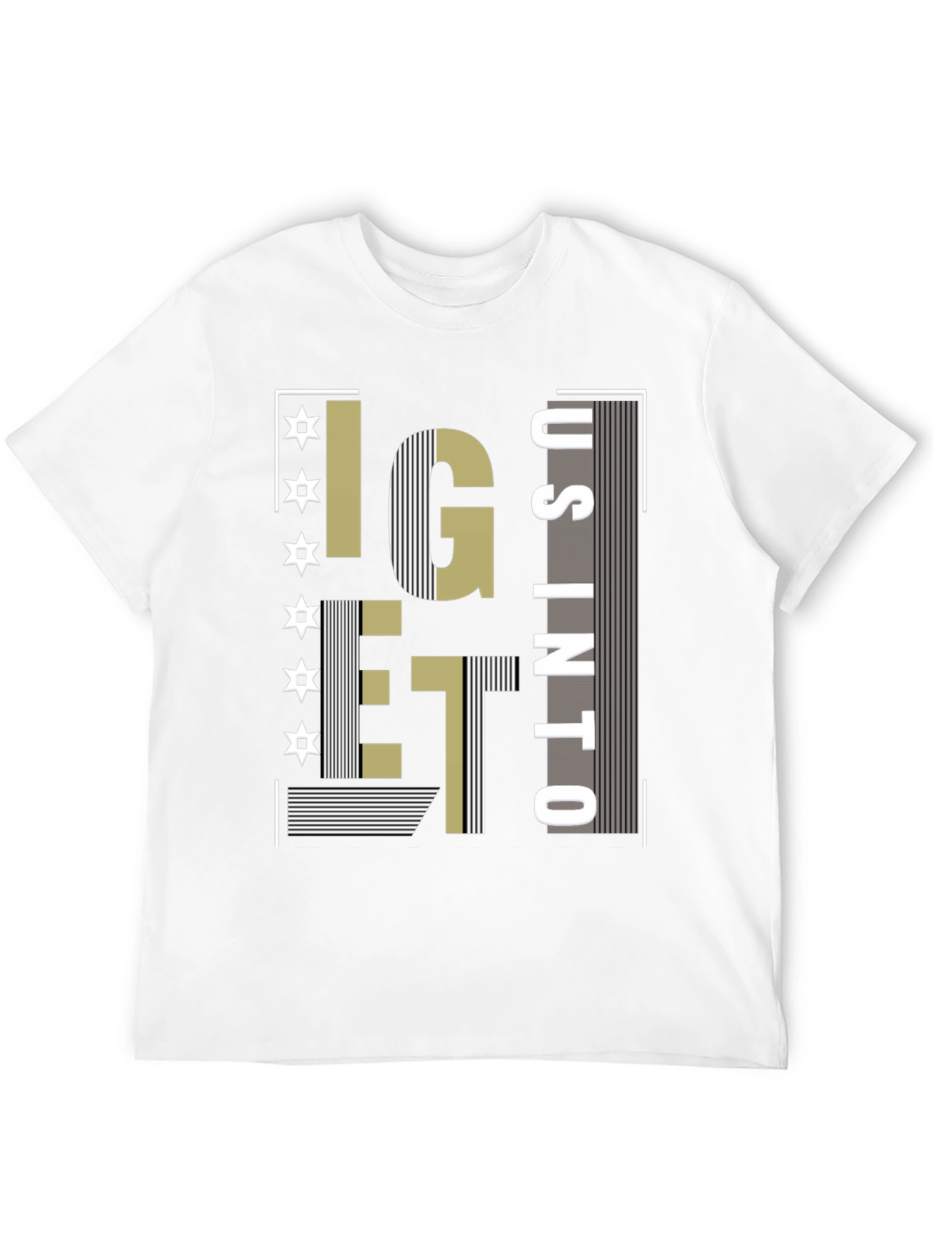 Black Stylish Graphic Tee - I Get Us Into... view 12