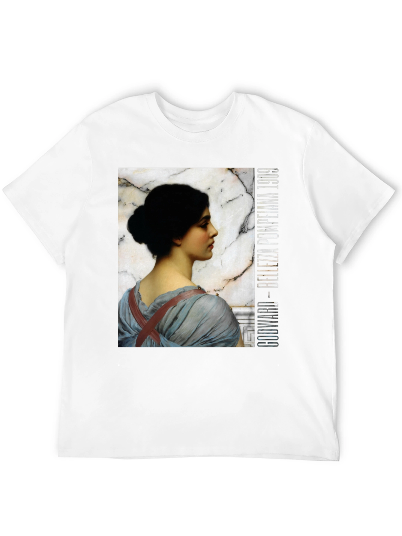 Black Godward Bellezza Pompeiana 1909 T-Shirt view 12