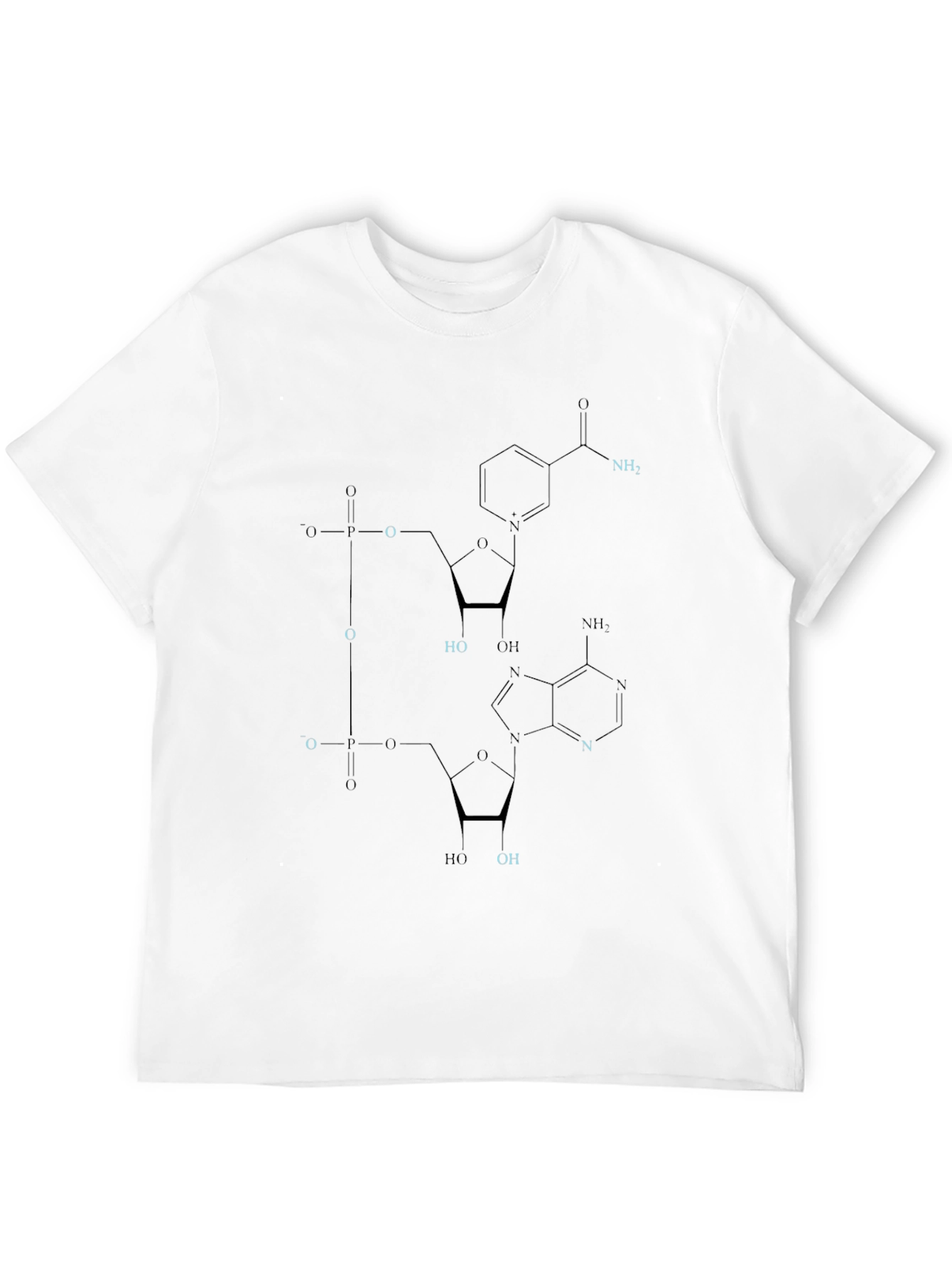 Black Molecular Formula Black T-Shirt view 12