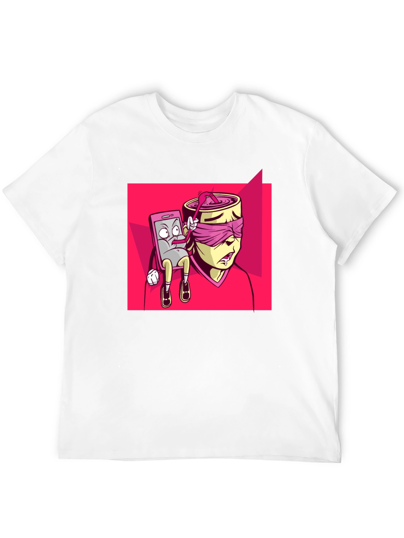 Black Unique Graphic Print Tee - Black T-Shirt view 12