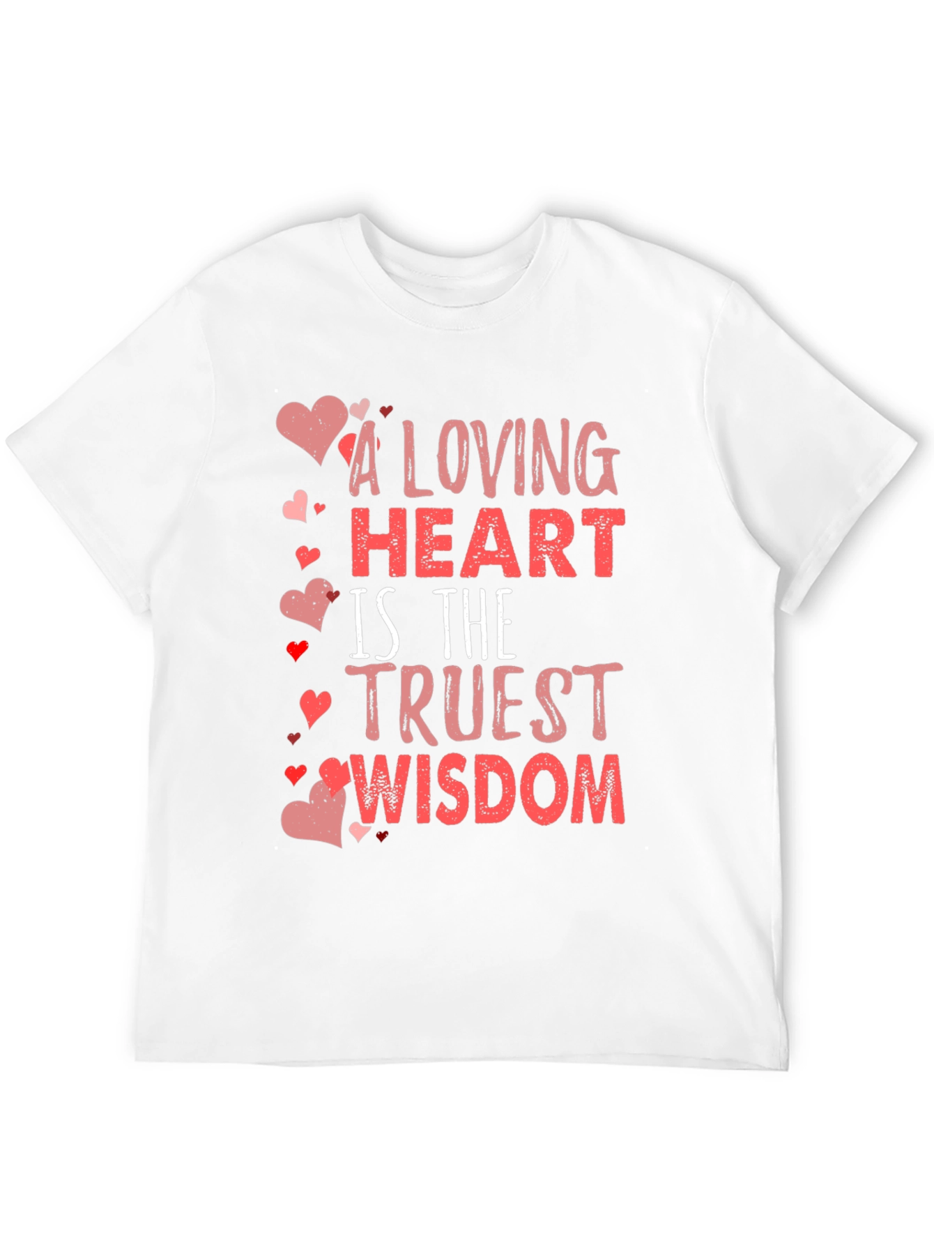 Black Loving Heart Wisdom Black T-Shirt view 12