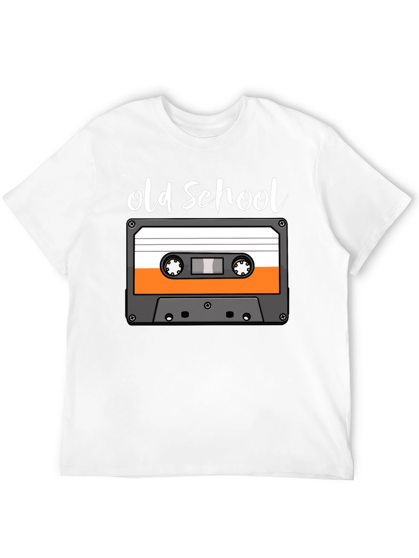 Black Old School Cassette Tape Graphic Tee view 12