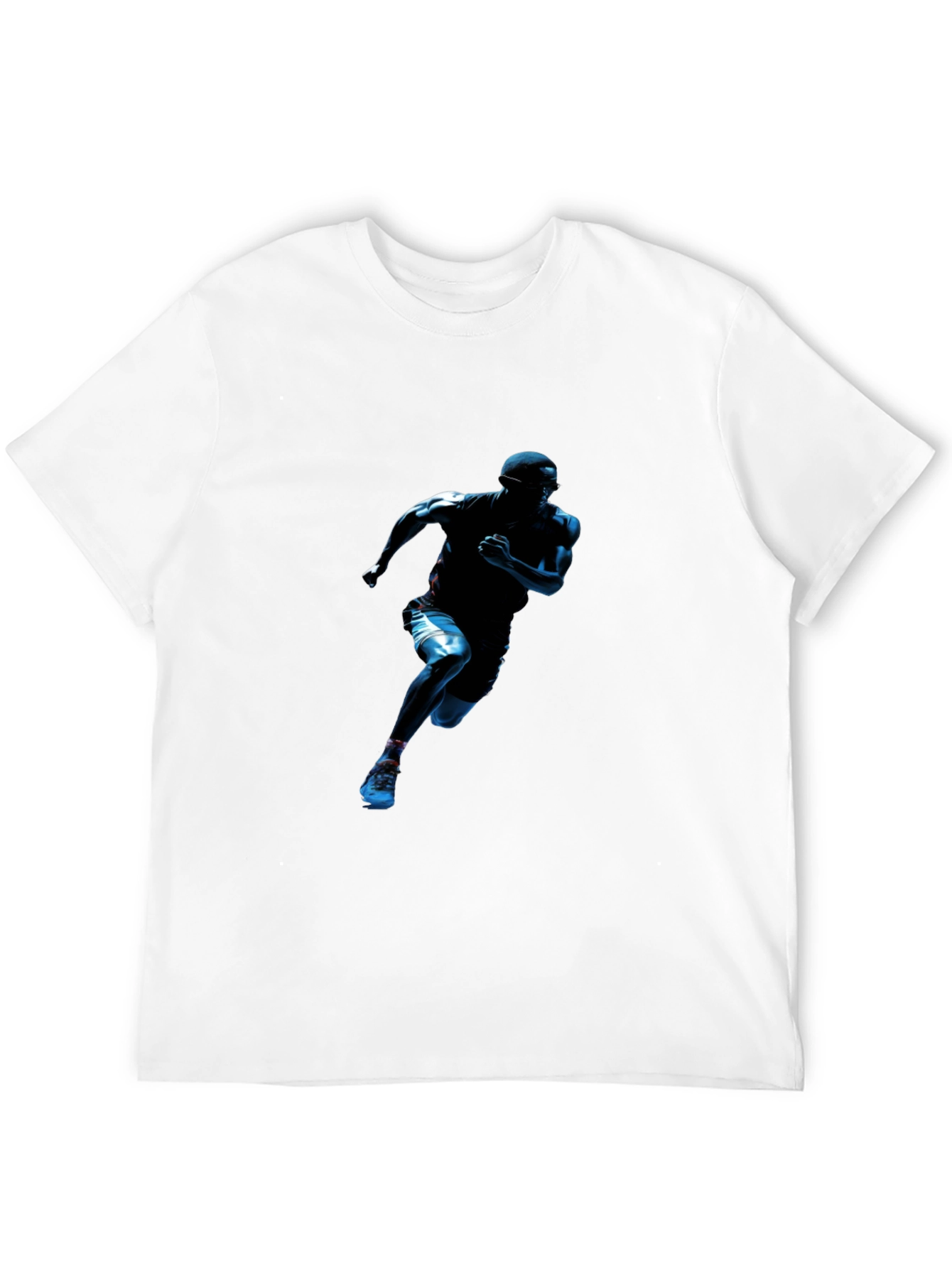 Black Running Man Graphic Black T-Shirt view 12