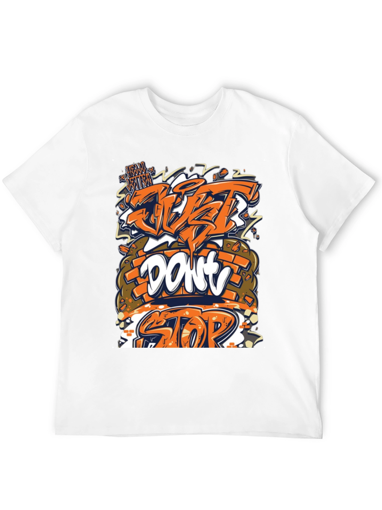 Black Just Don't Stop Graphic Tee view 12