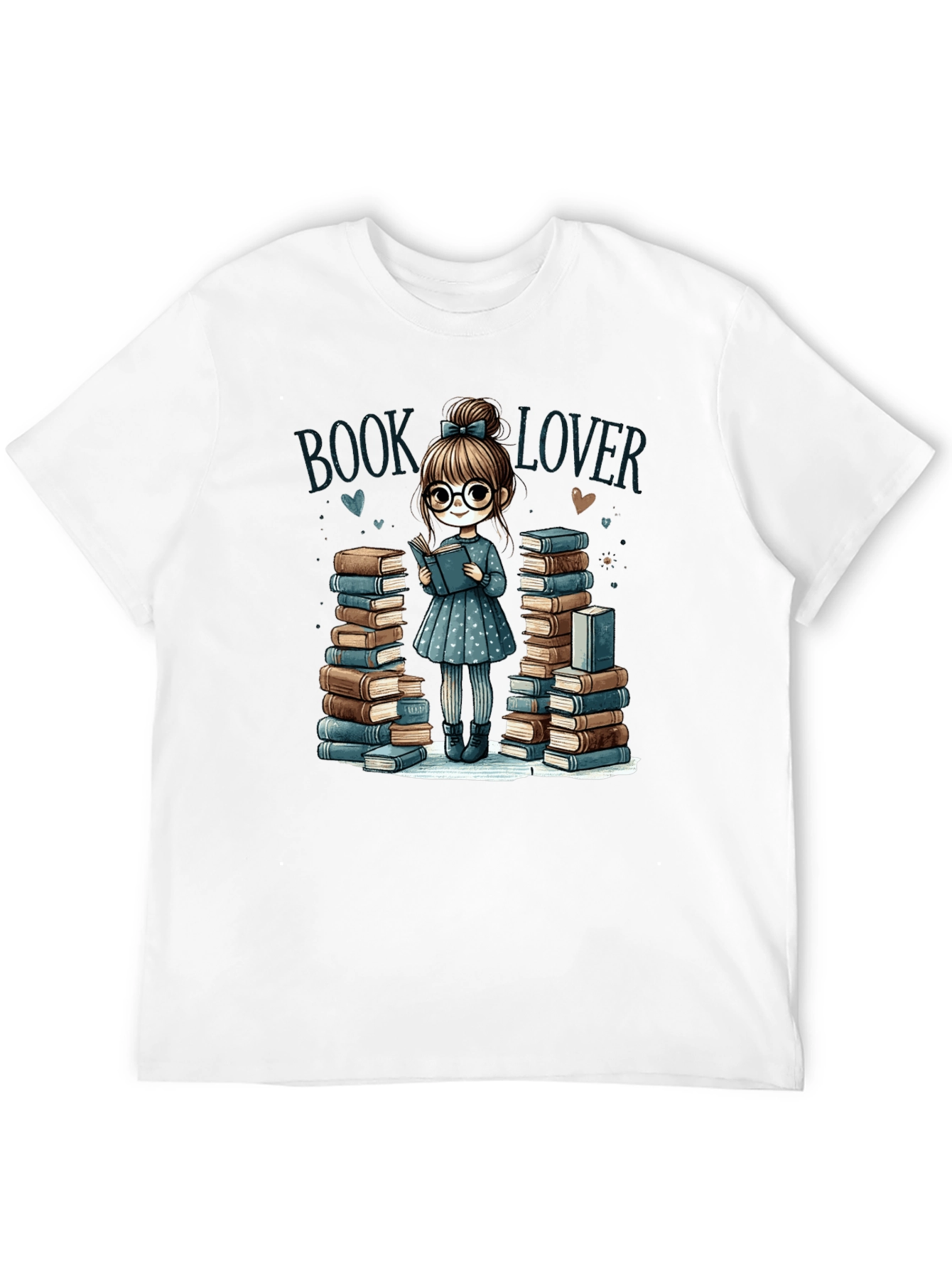 Black Book Lover T-Shirt: Adorable Reader Design view 12