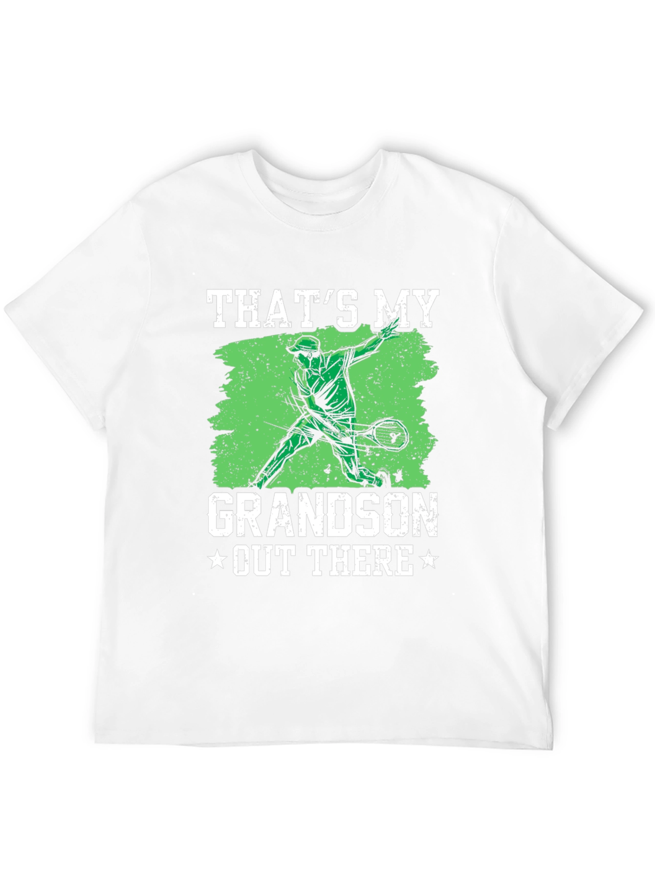Black That's My Grandson Out There Tennis Graphic T-Shirt view 12