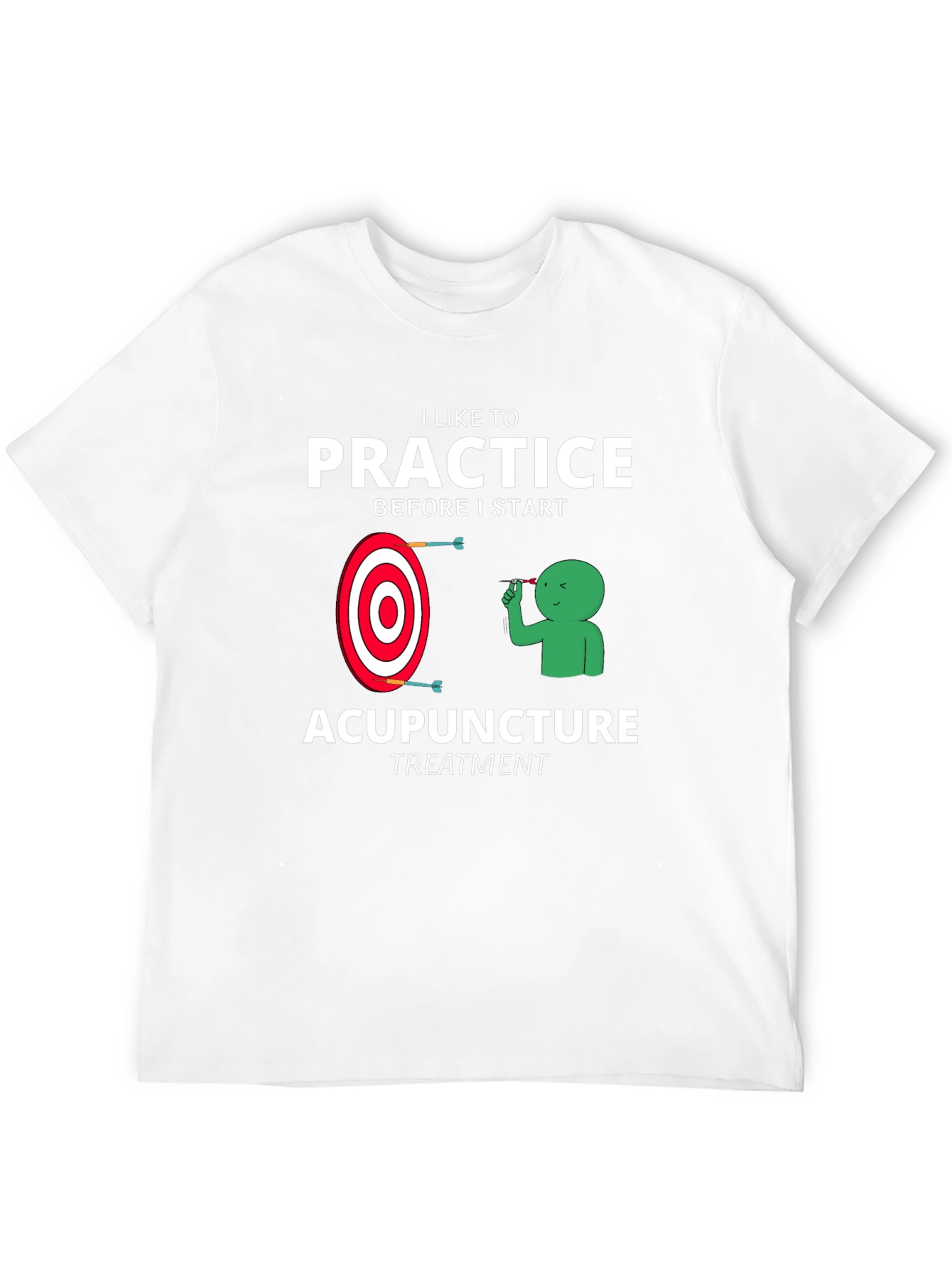 Black Acupuncture Practice Funny T-Shirt view 12