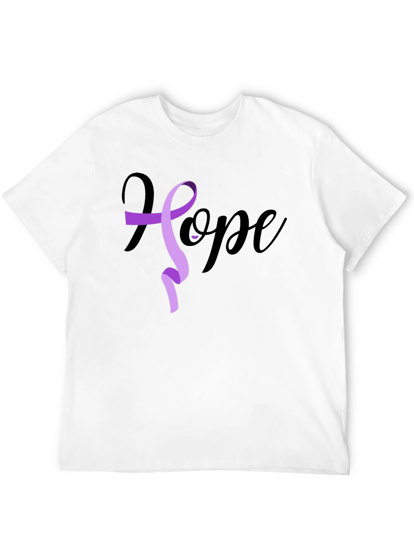 Black Hope Ribbon Graphic T-Shirt - Black view 12