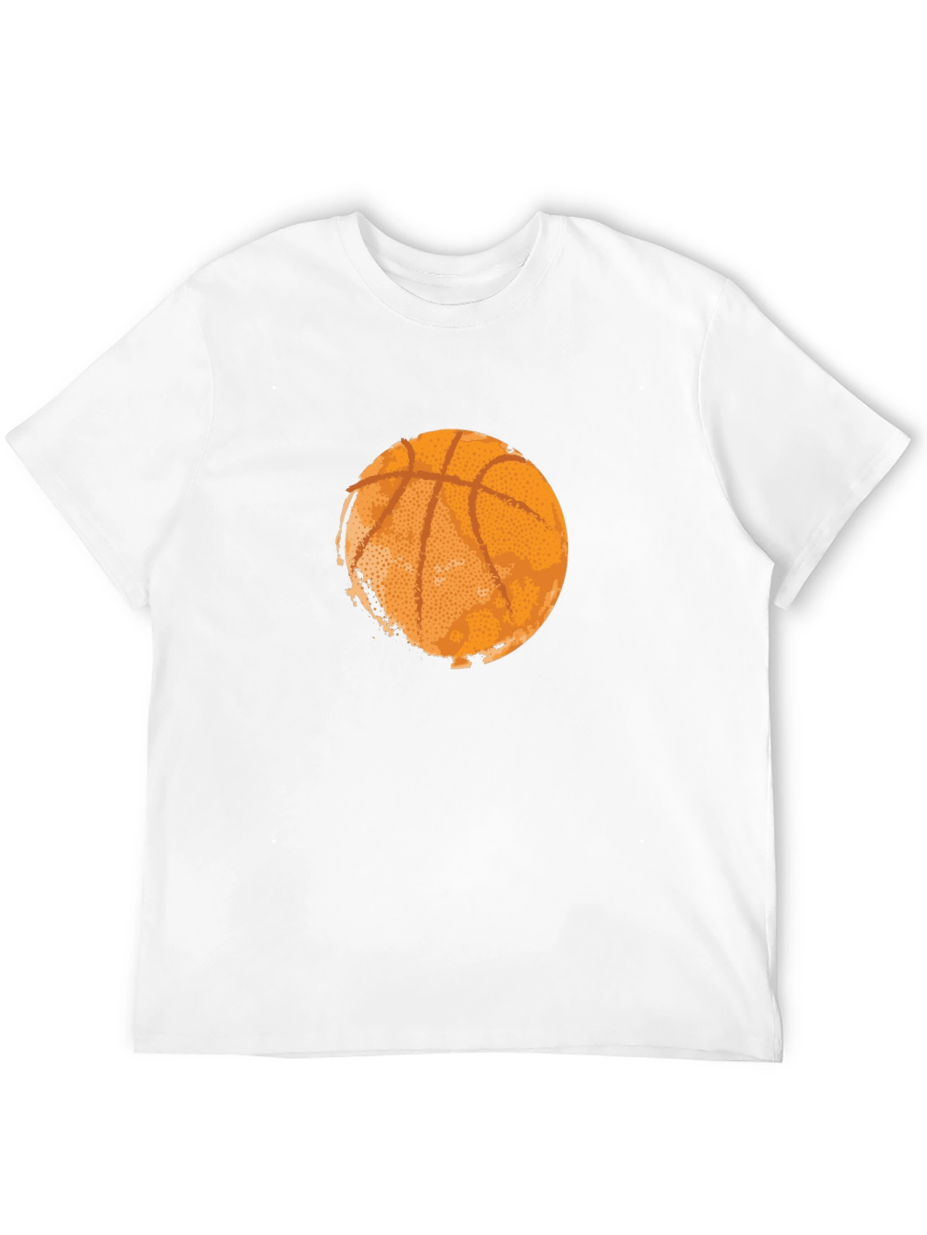 Black Basketball Graphic Tee - Black Cotton T-Shirt view 12