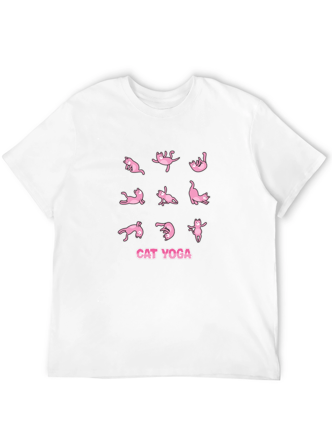 Black Cat Yoga Black T-Shirt view 12