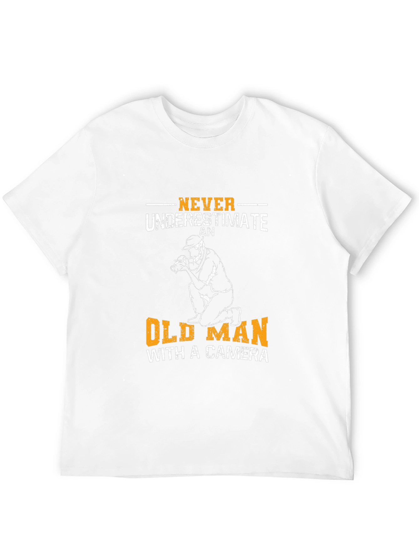Old Man with Camera Graphic T-Shirt - 12