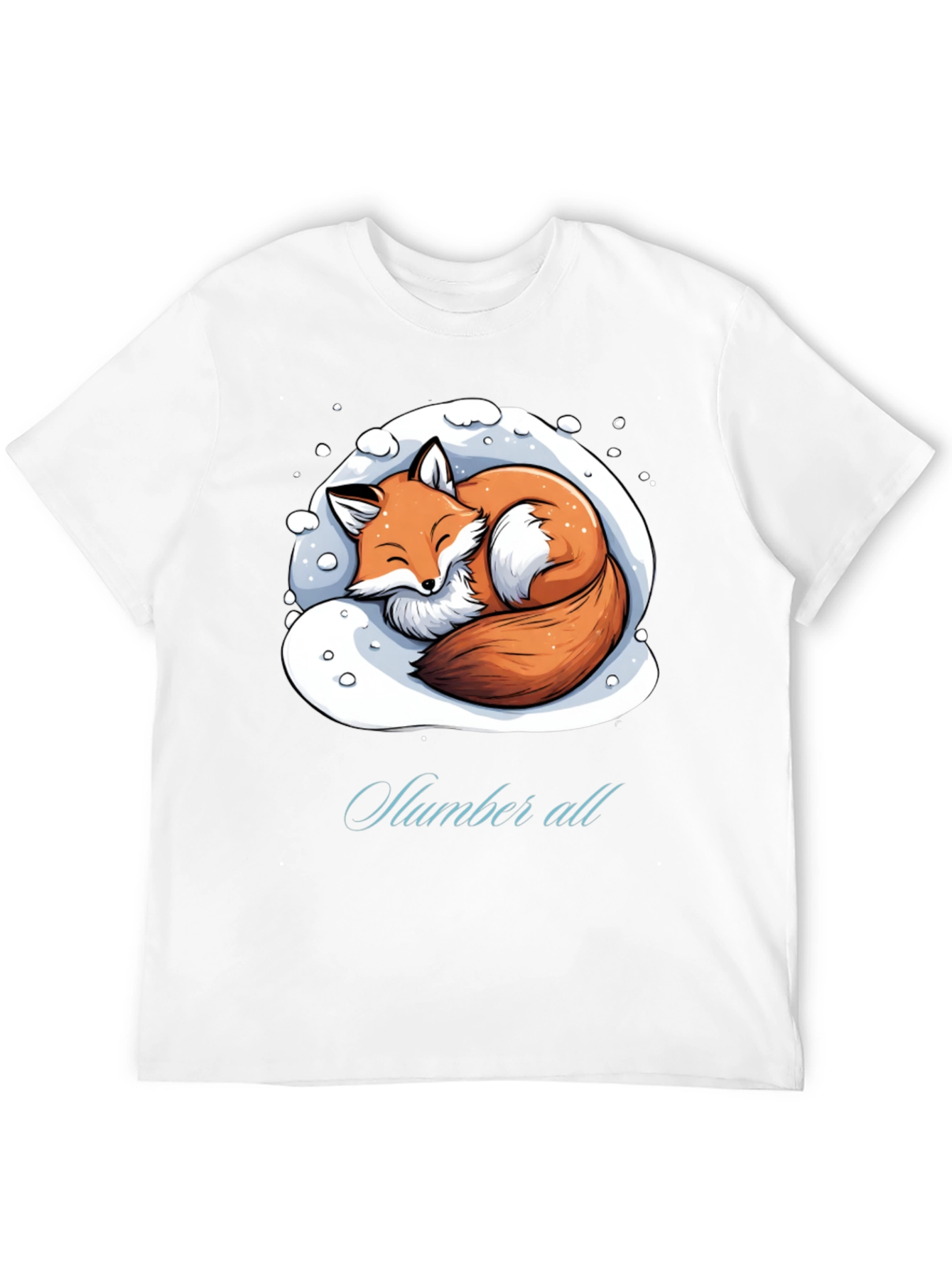 Black Cozy Fox Slumber All T-Shirt view 12