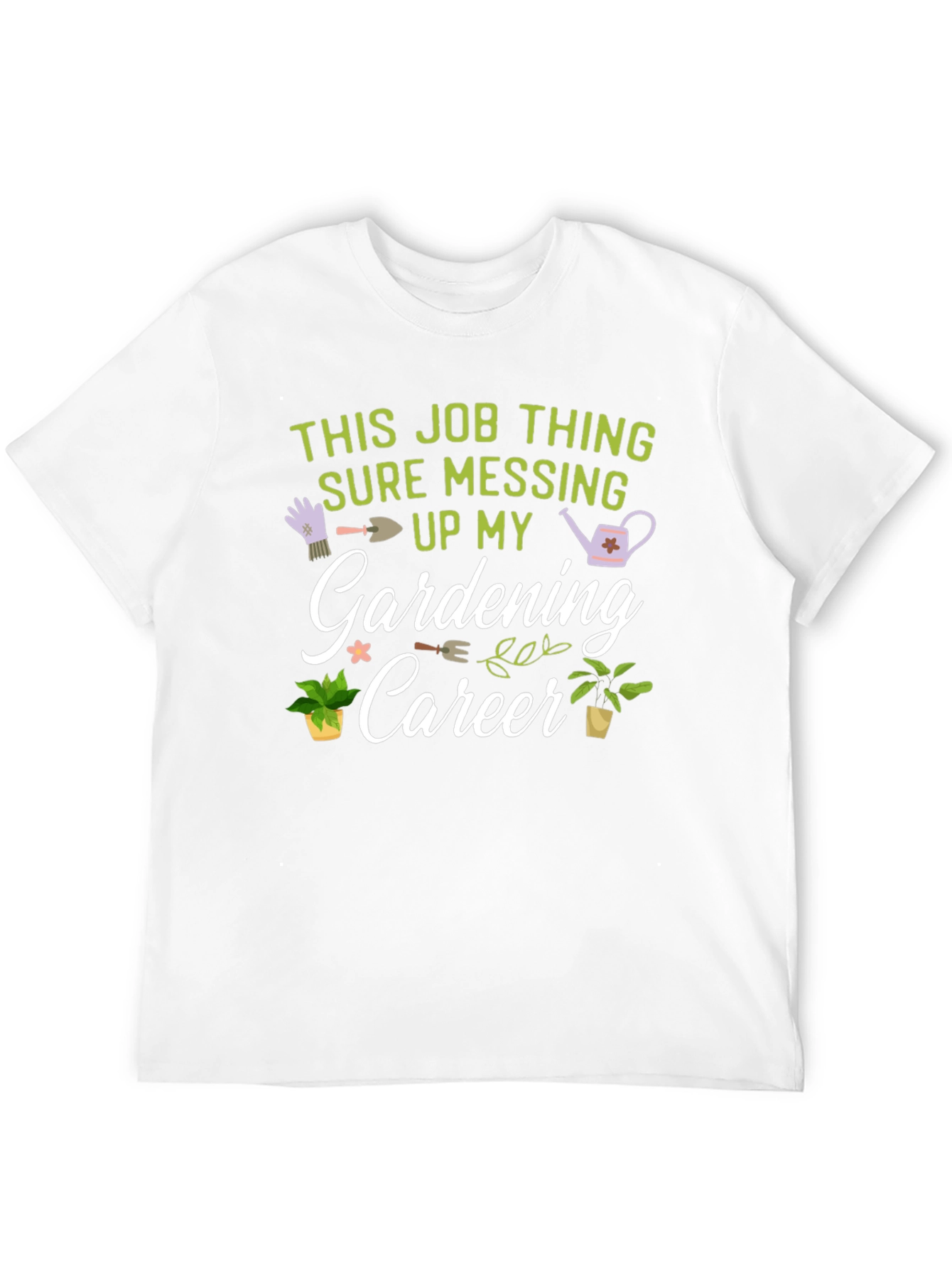 Black Gardening Career Graphic T-Shirt view 12