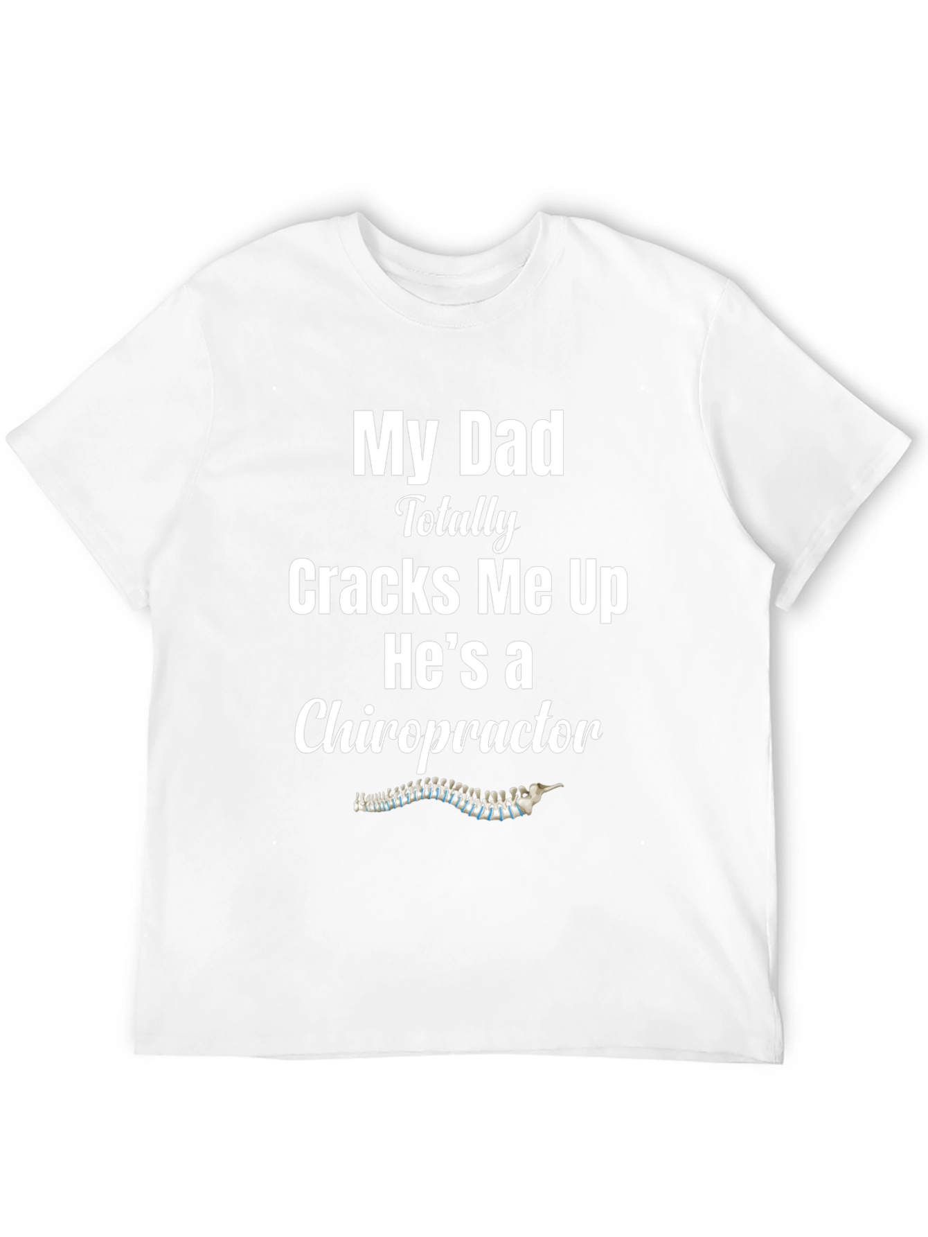 Black Chiropractor Dad Joke T-Shirt view 12