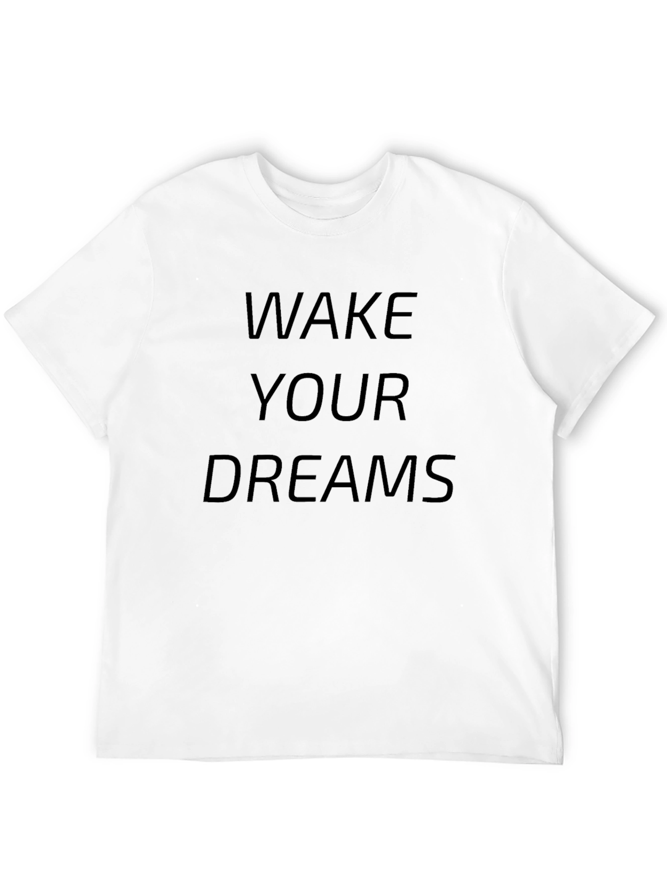Black Wake Your Dreams Graphic Tee - Soft Cotton Blend view 12