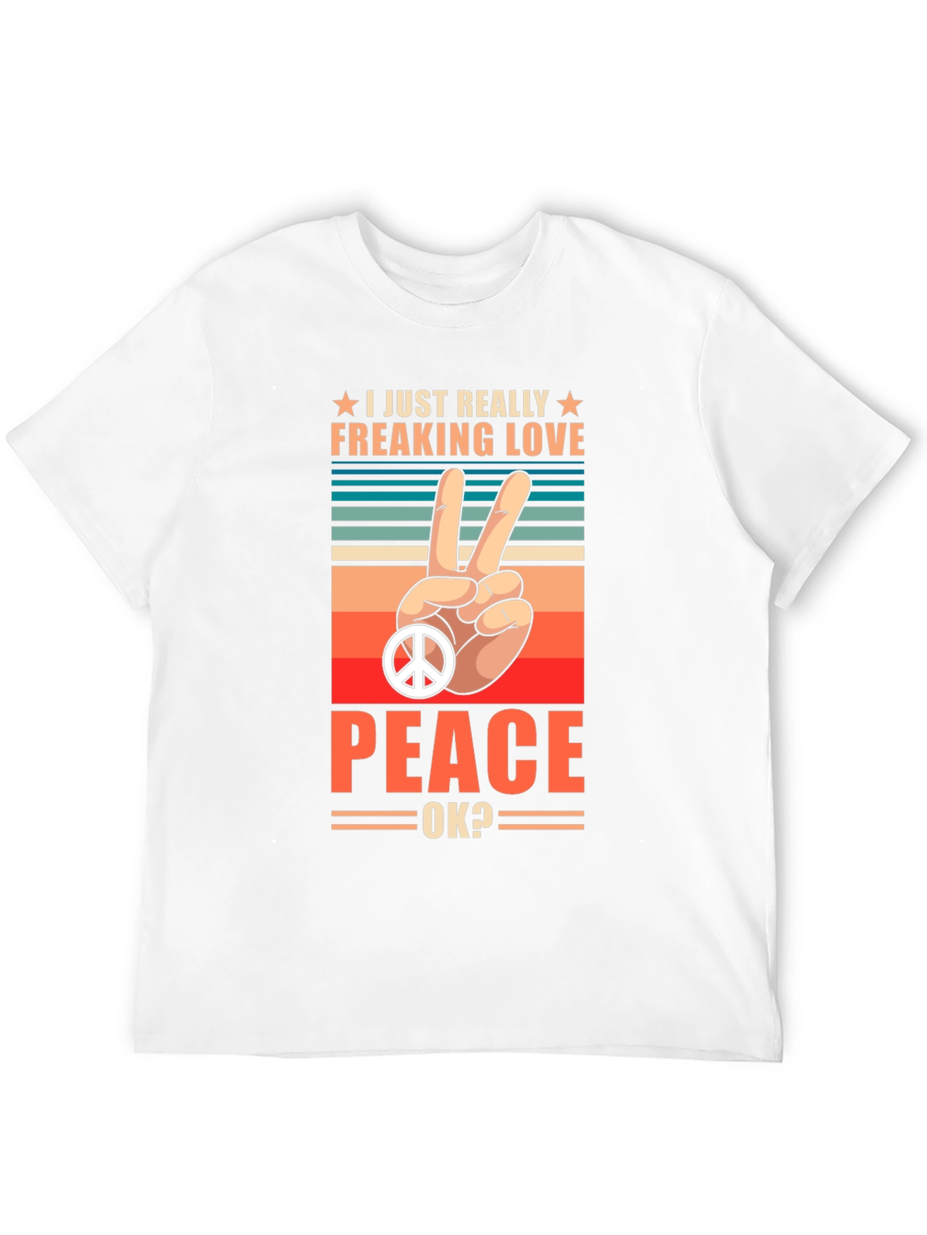 Black Peace Love T-Shirt - Retro Graphic Tee view 12