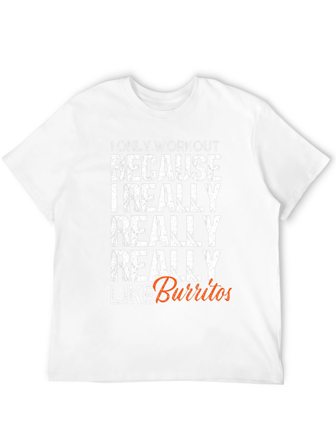 Black Workout for Burritos Funny T-Shirt view 12