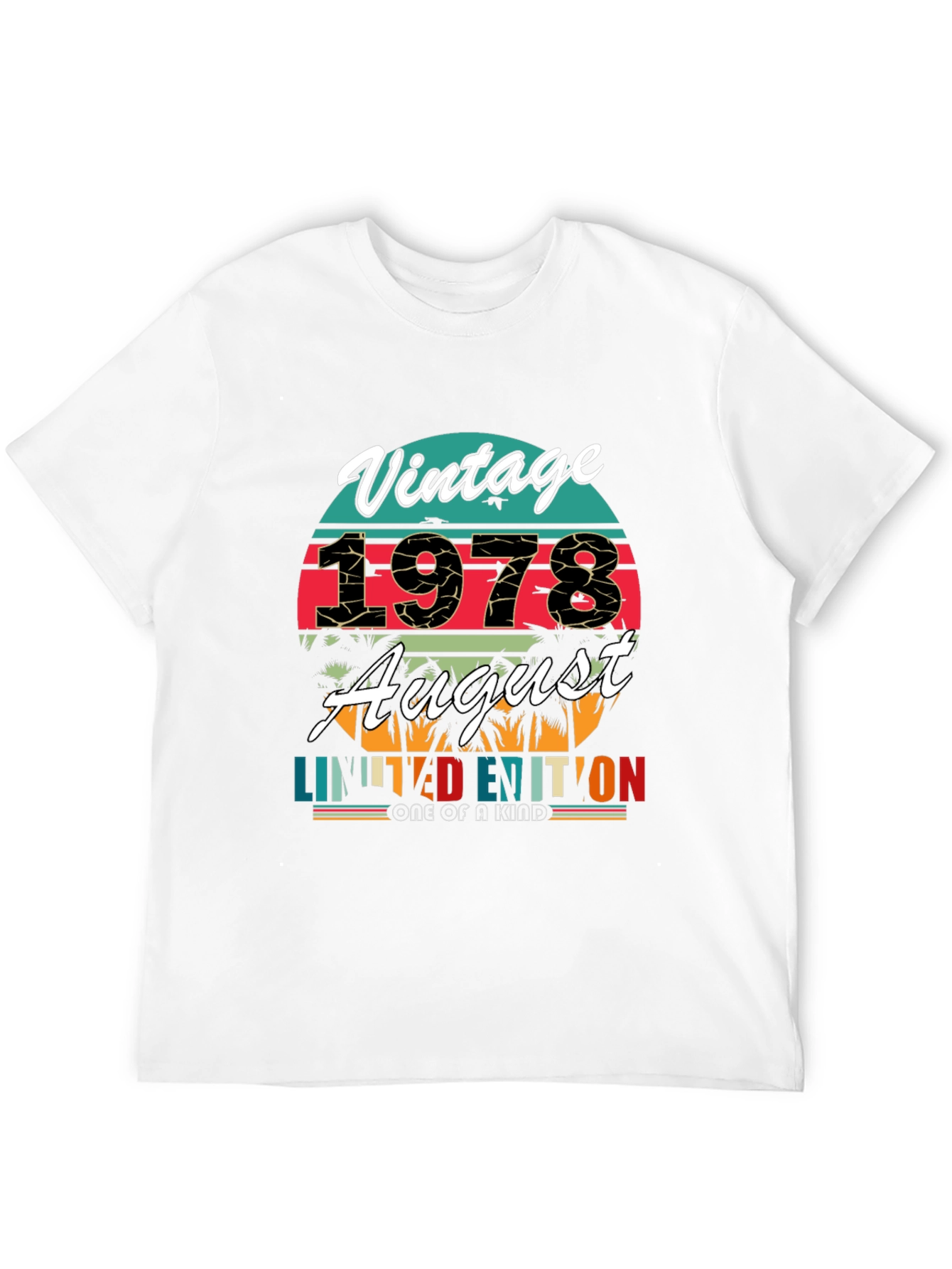 Black Vintage 1978 August Limited Edition T-Shirt view 12