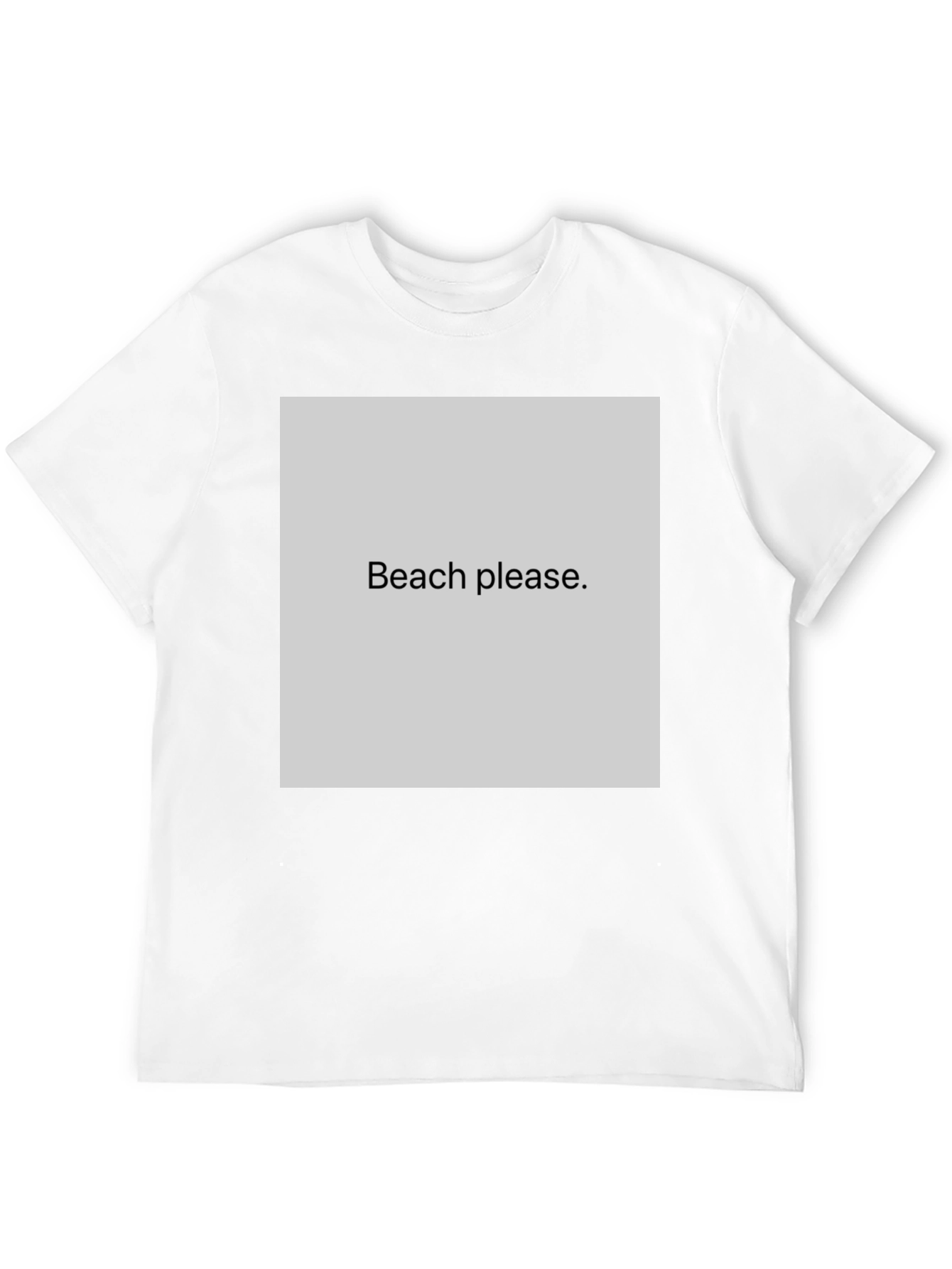 Black Beach Please Graphic Tee - Black Cotton T-Shirt view 12