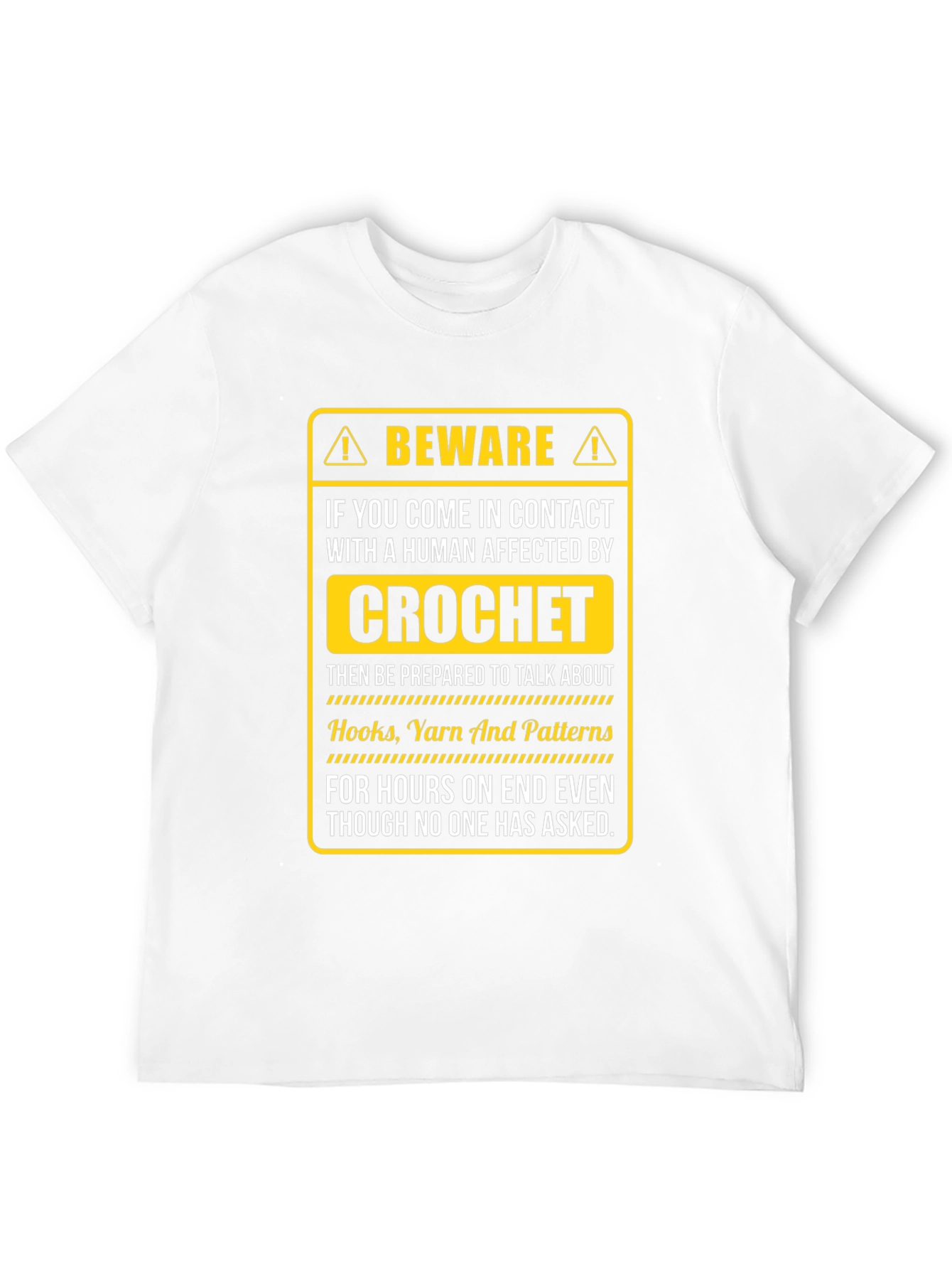 Black Beware Crochet T-Shirt view 12