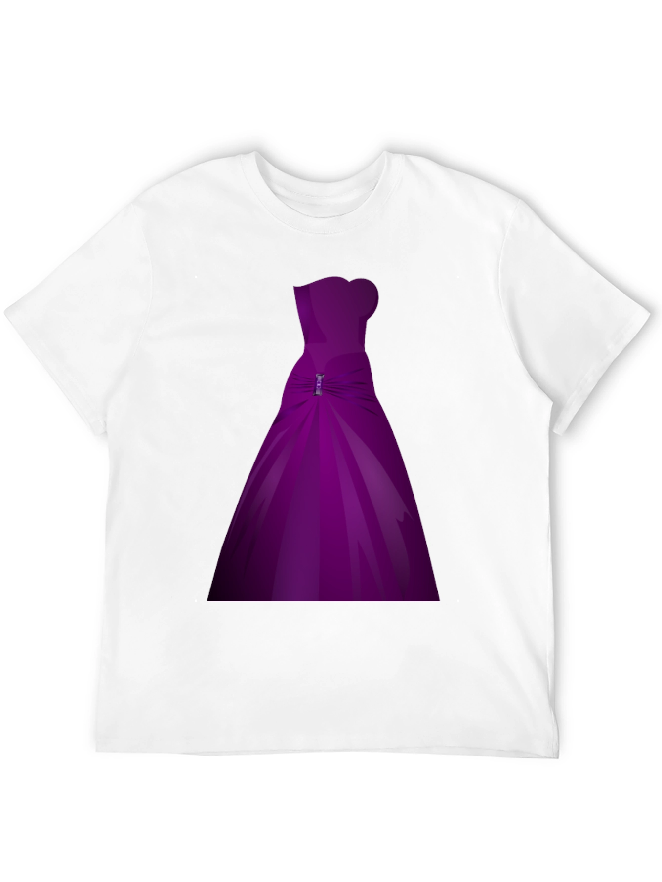 Black Purple Dress Graphic T-Shirt view 12
