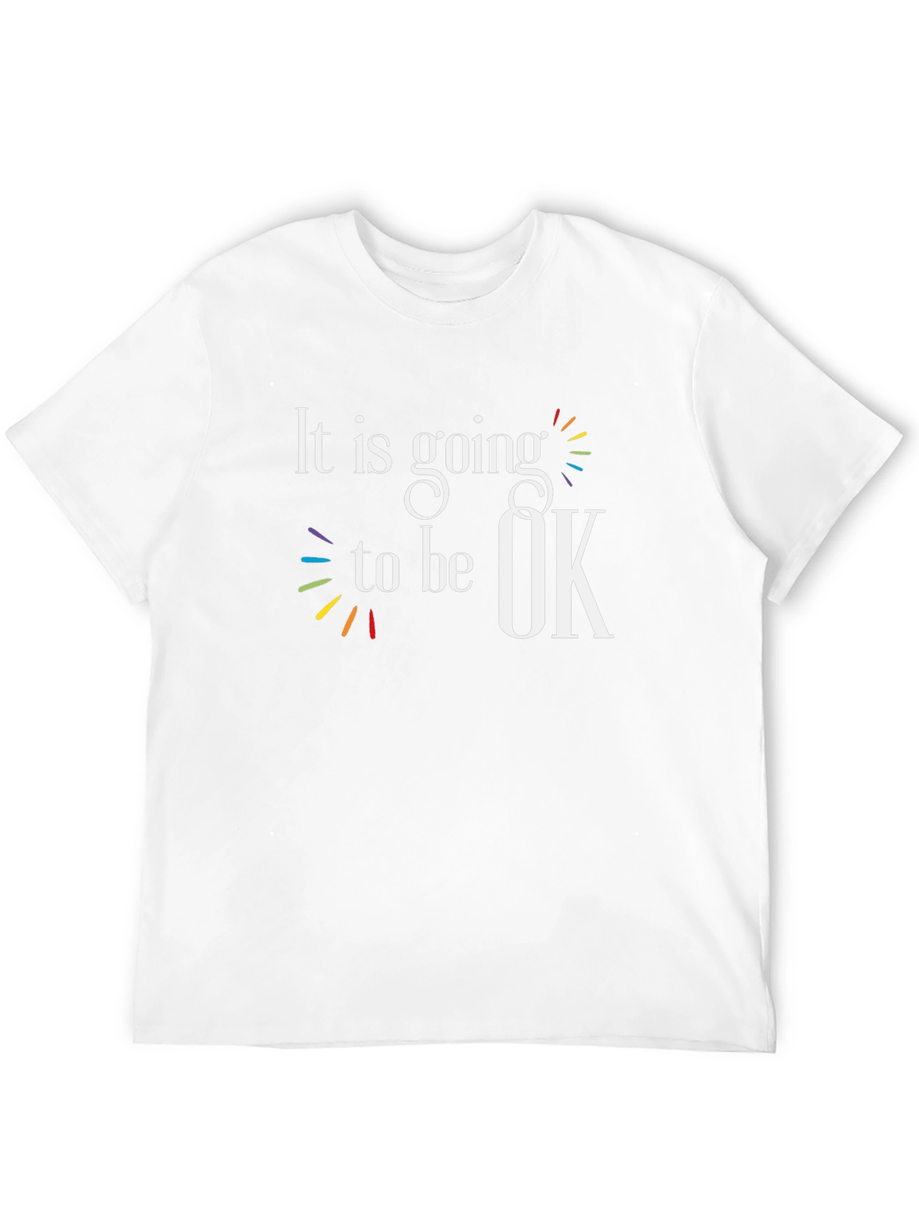 Black Inspirational "It Is Going to Be OK" Graphic Tee view 12