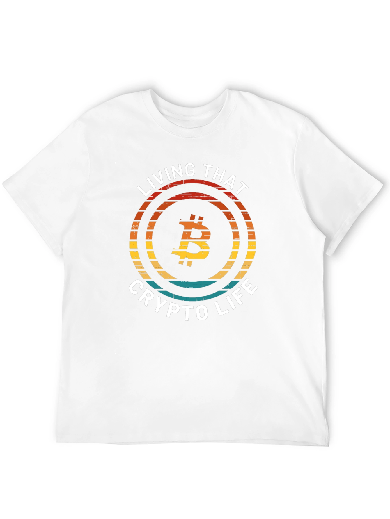 Black Bitcoin Crypto Life T-Shirt - Black Graphic Tee view 12