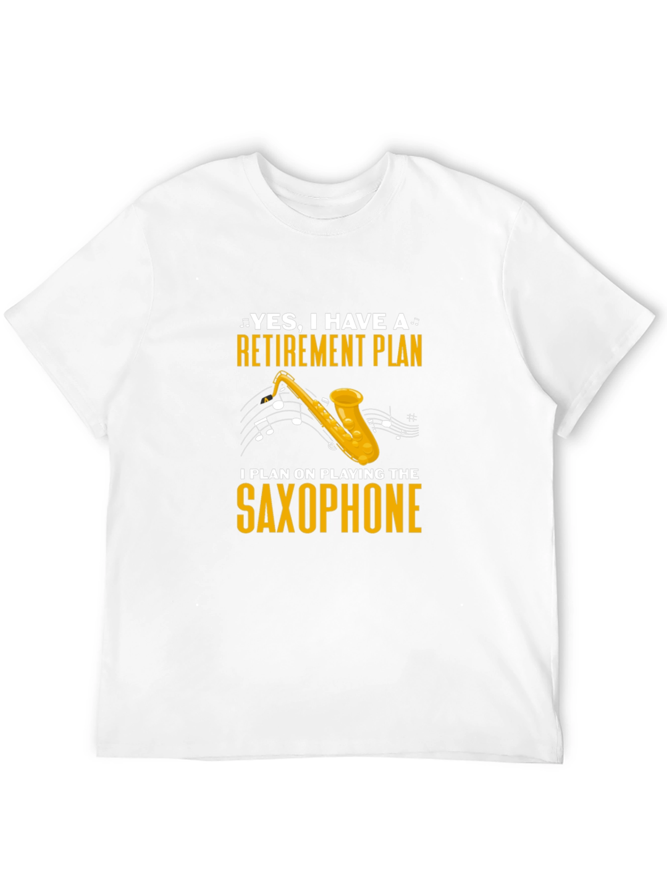 Black Retirement Plan Saxophone T-Shirt view 12