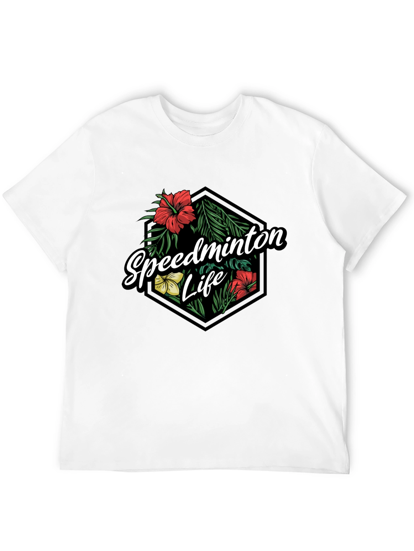 Black Speedminton Life Graphic Tee - Black view 12