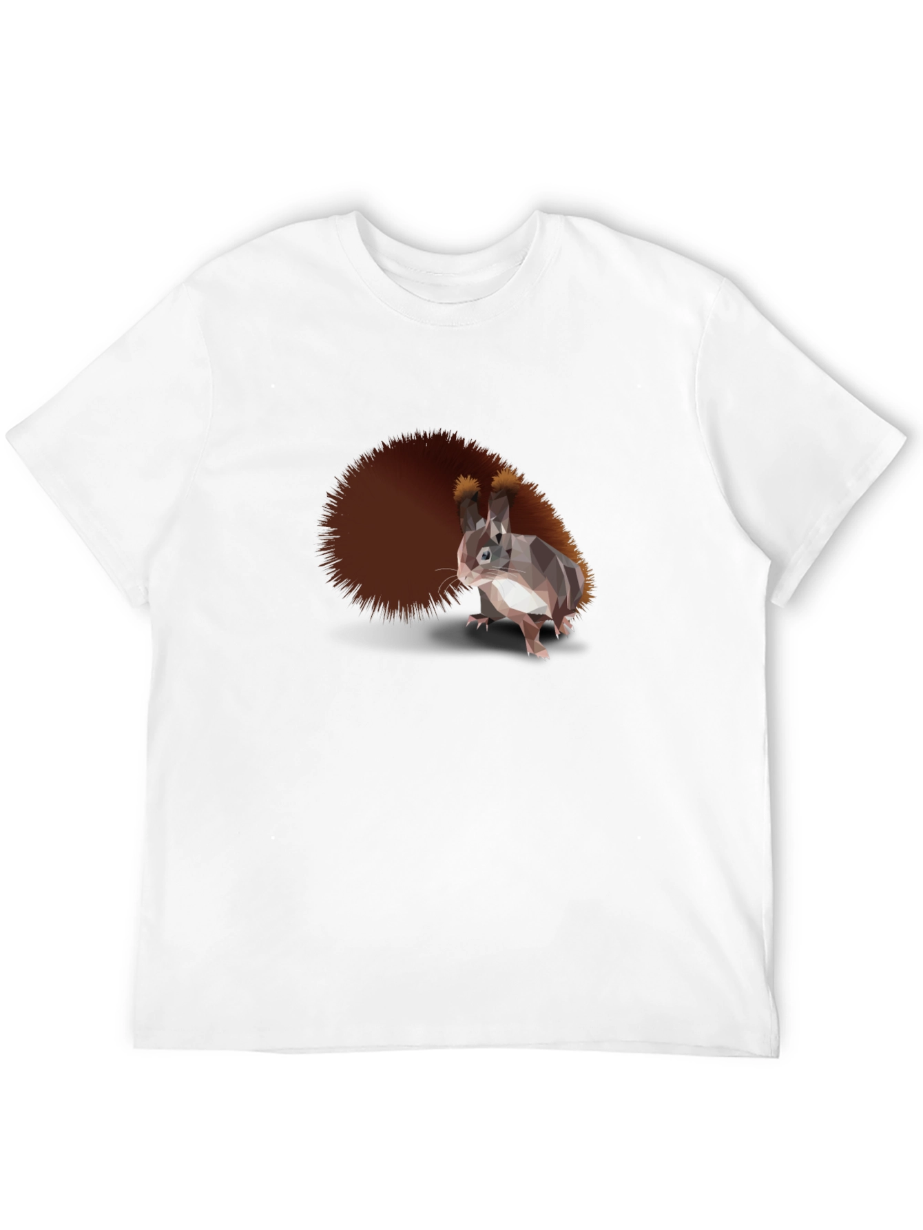 Black Stylish Squirrel Graphic Tee - Men's Black T-Shirt view 12