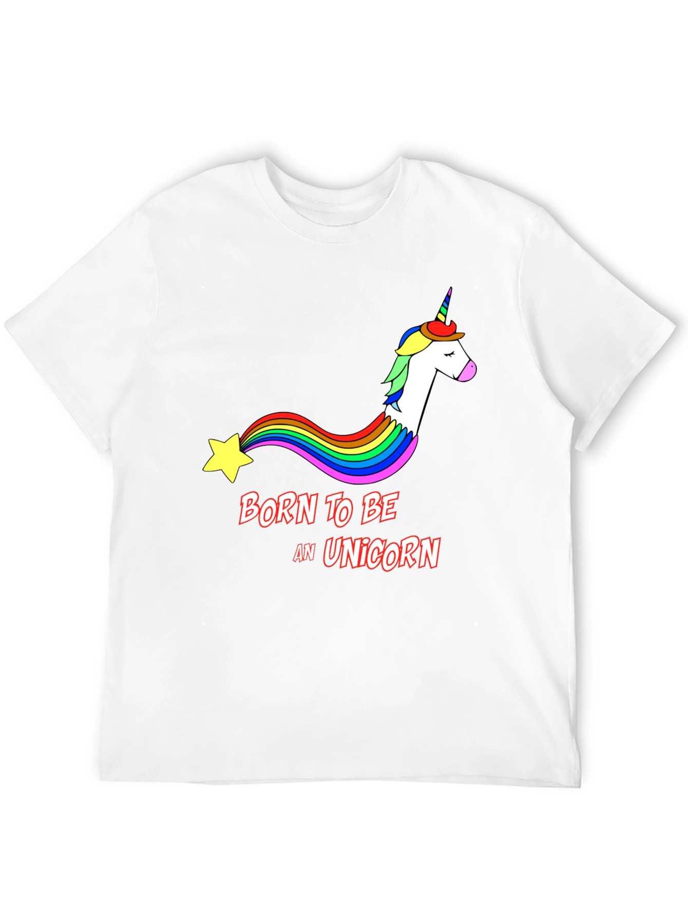 Black Born To Be A Unicorn Black T-Shirt view 12