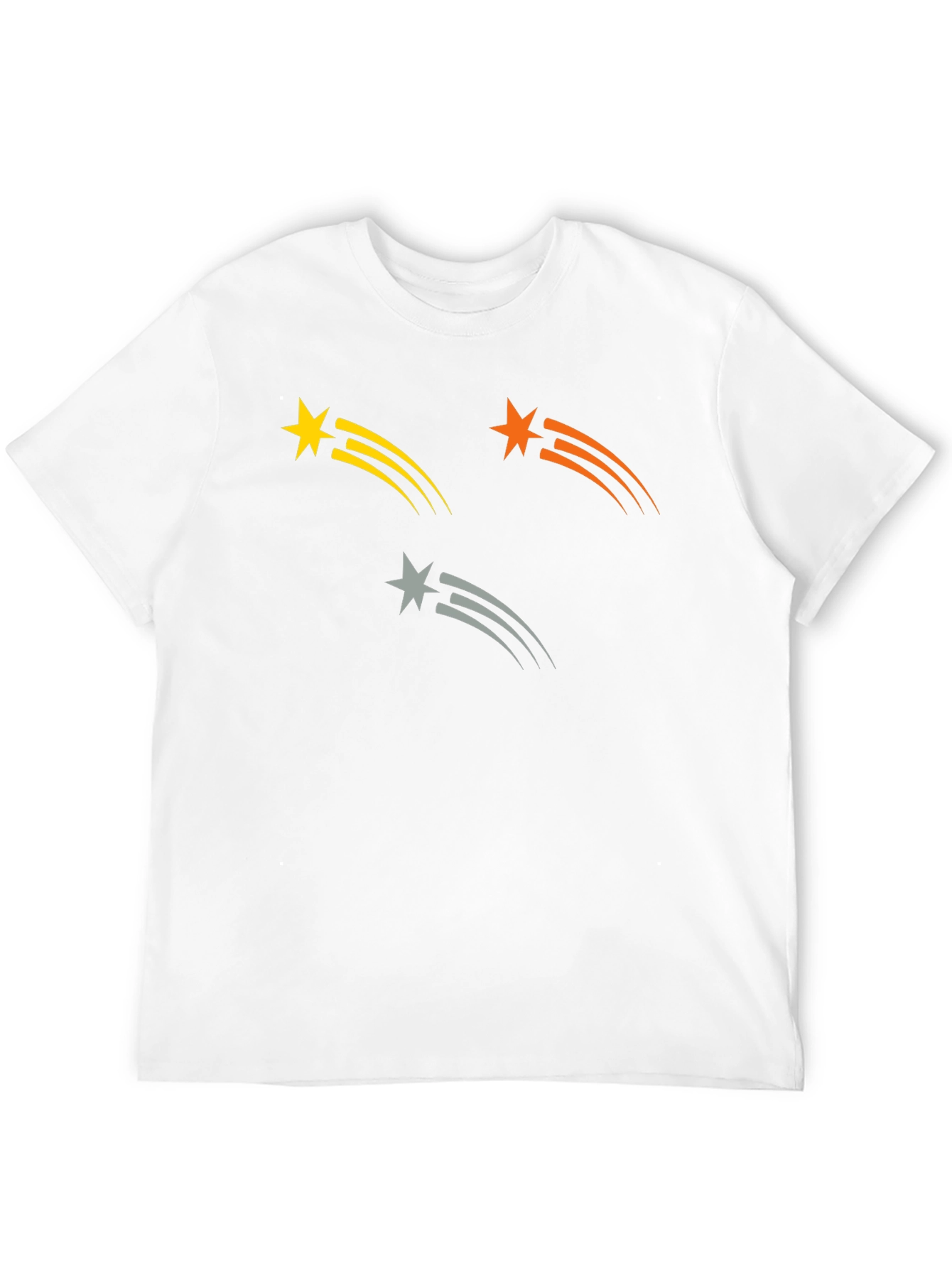 Black Stylish Black Tee with Shooting Star Graphic view 12