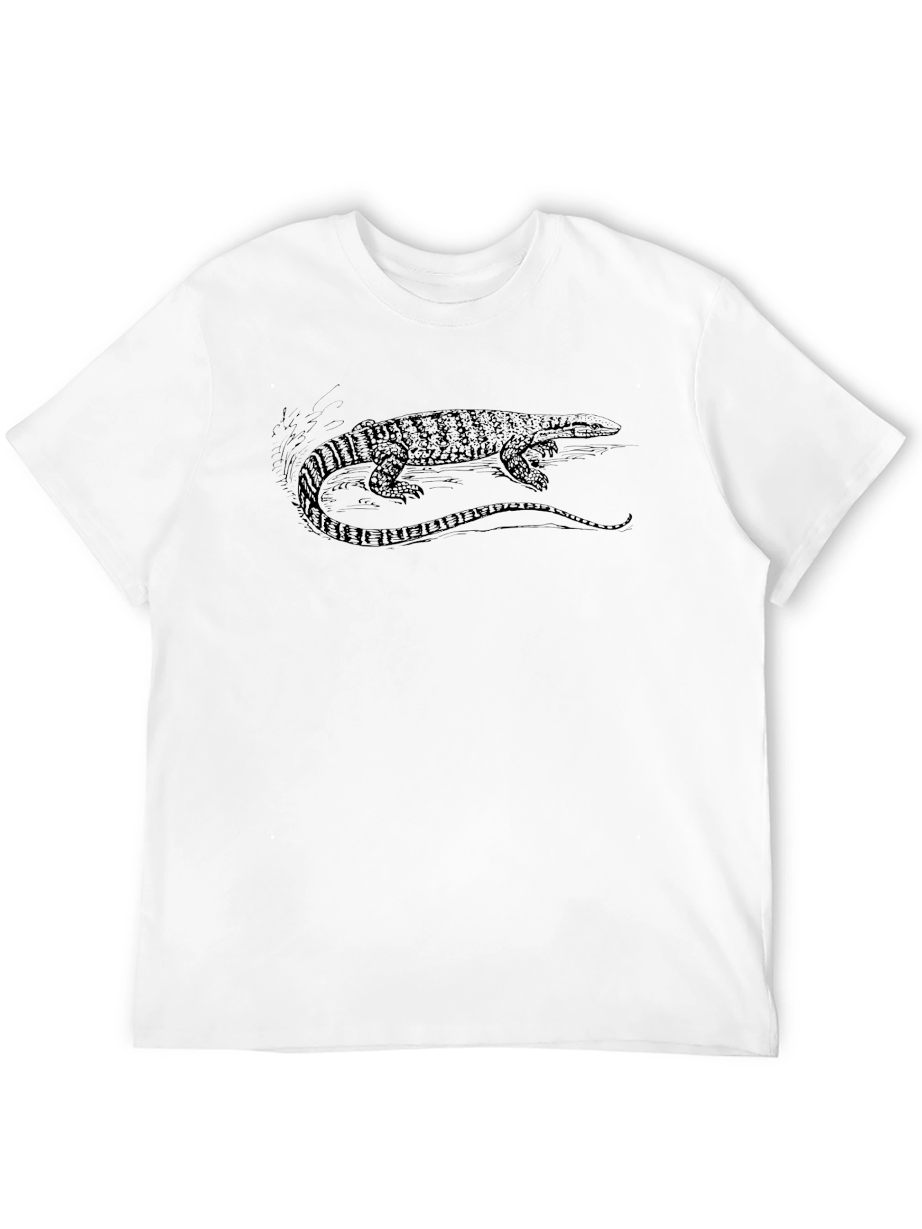 Lizard Graphic Black T-Shirt - 12
