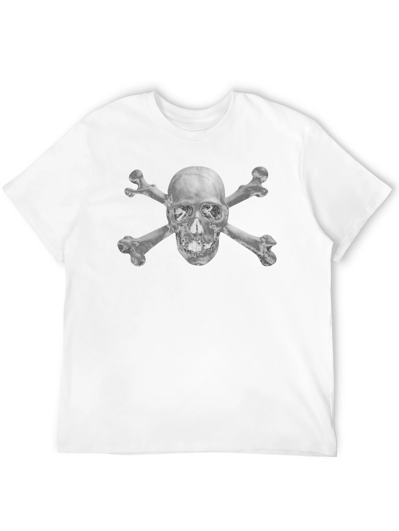Black Skull & Crossbones Graphic Tee - Black view 12