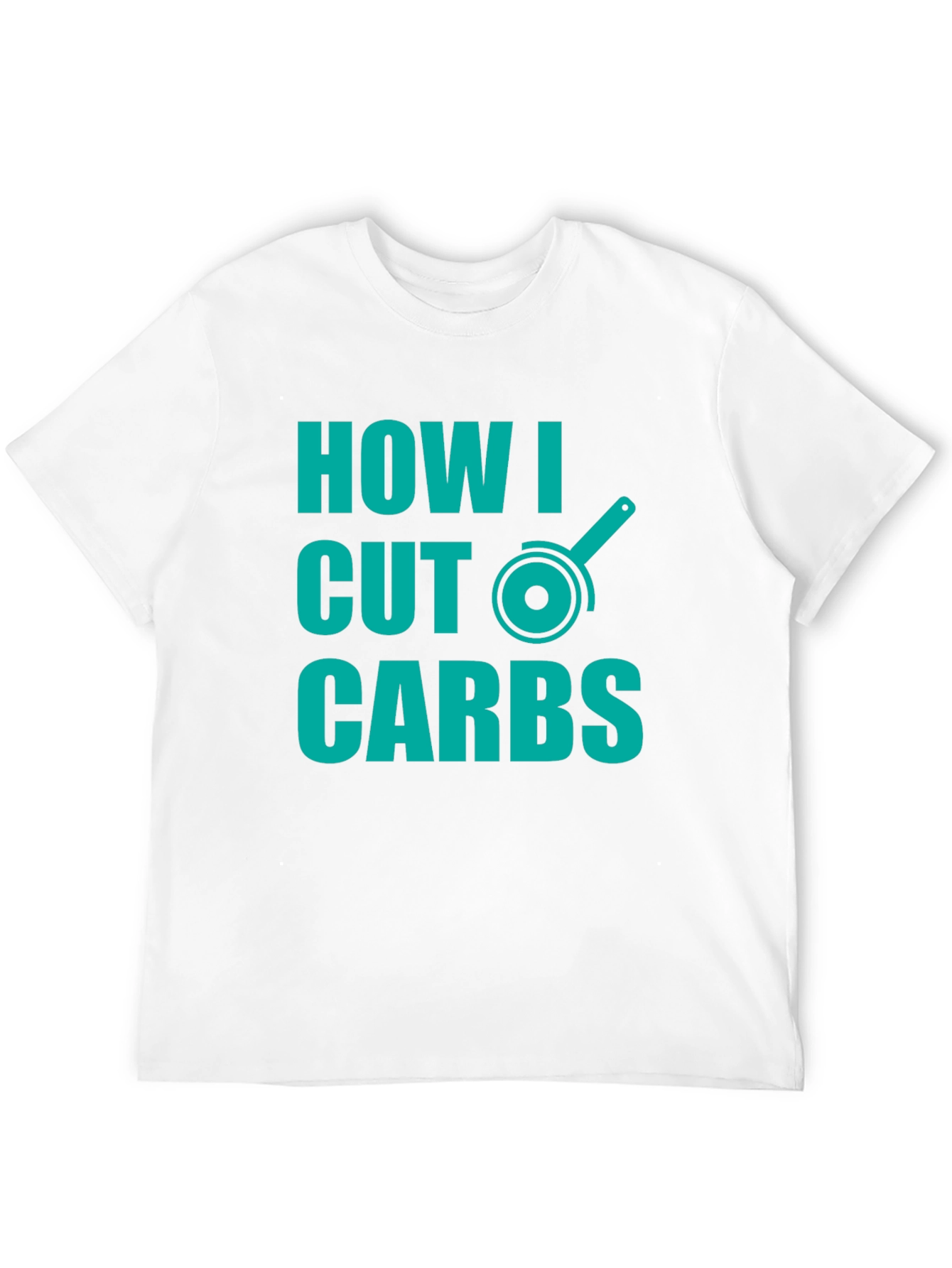 Black How I Cut Carbs T-Shirt - Funny Diet Humor Tee view 12