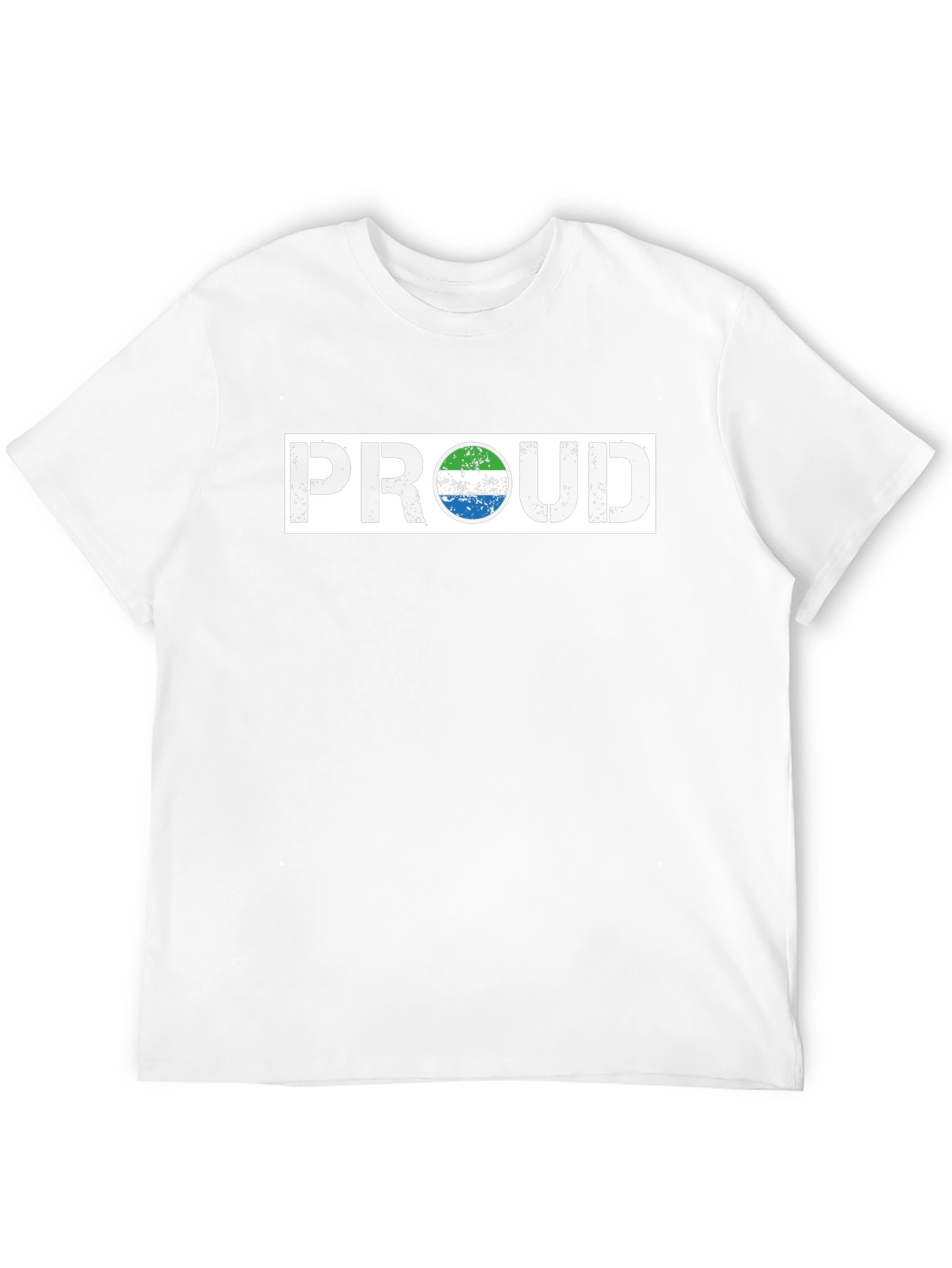 Black Sierra Leone Flag Proud T-Shirt view 12