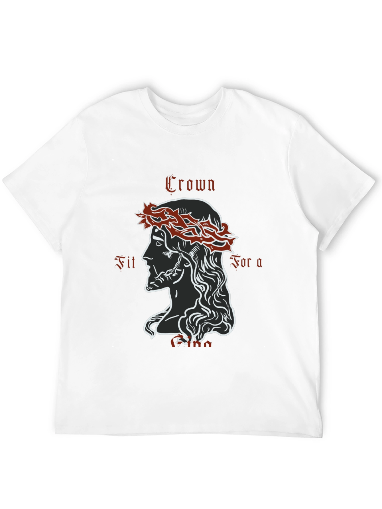 Black Crown Fit For a King Graphic T-Shirt - Black view 12