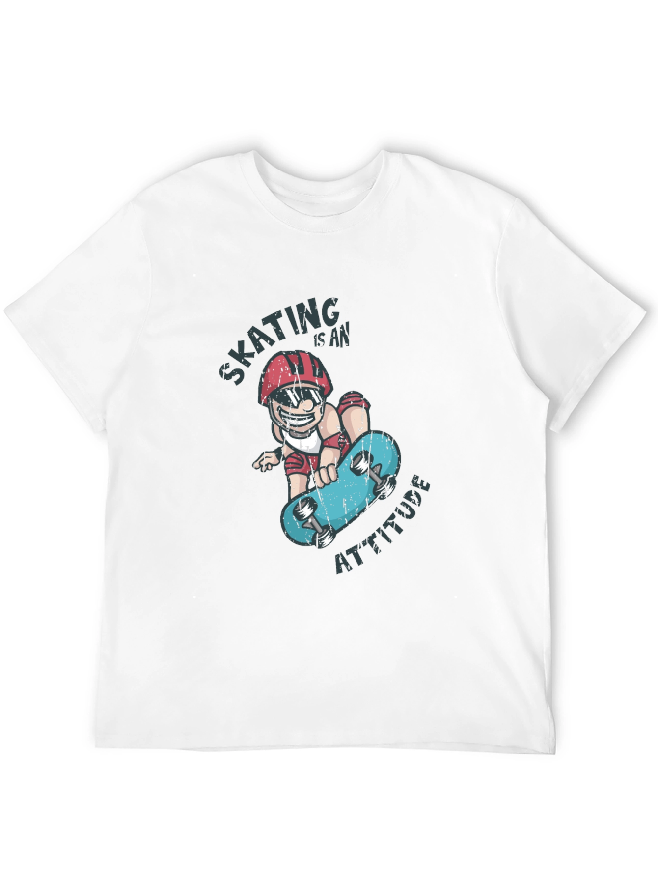 Black Skating is an Attitude Graphic T-Shirt view 12