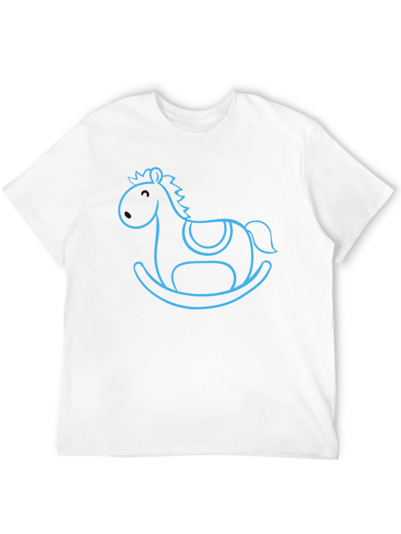 Black Rocking Horse Graphic Tee - Classic Comfort view 12