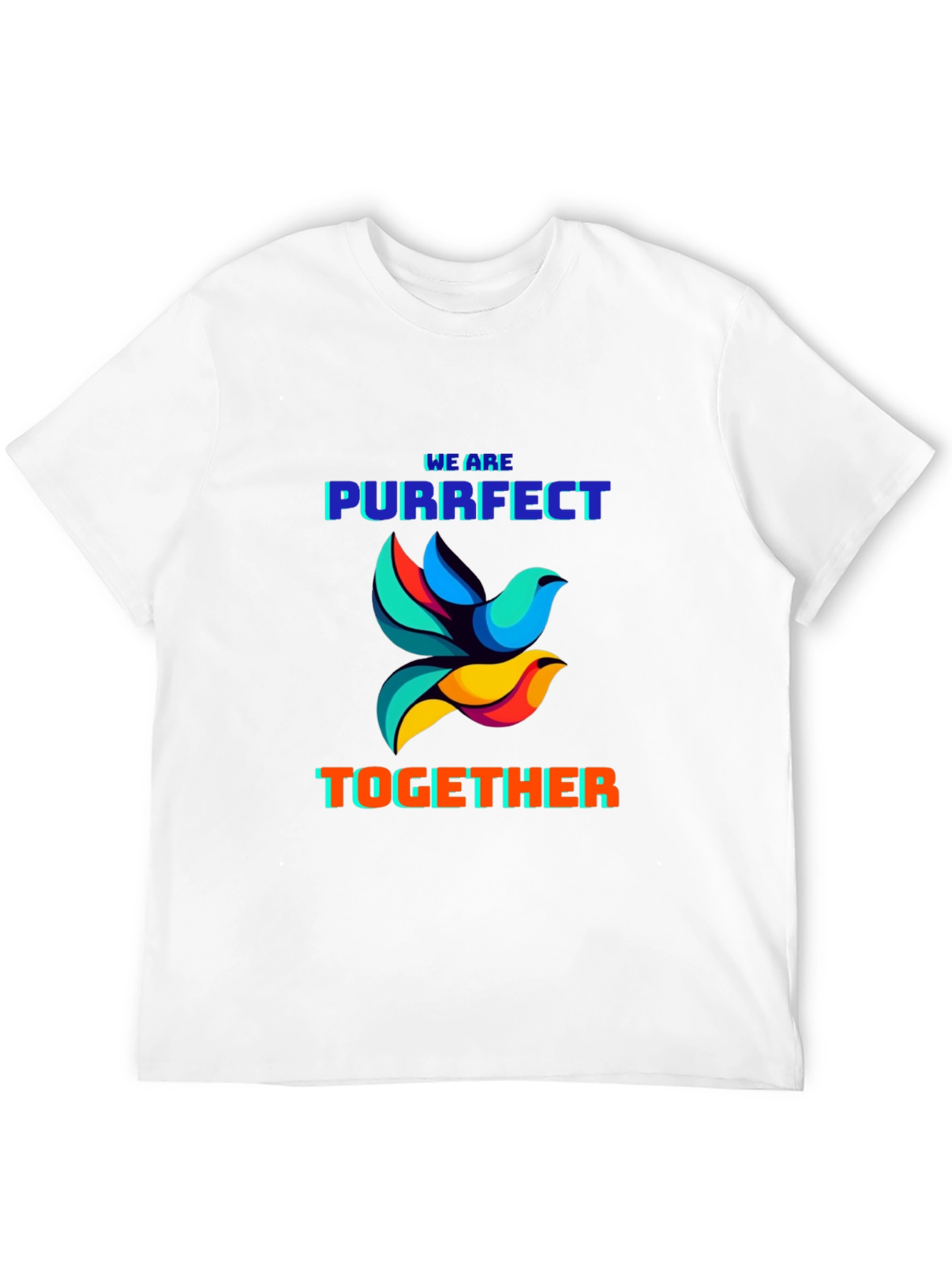 Black Purrfect Together Graphic T-Shirt view 12