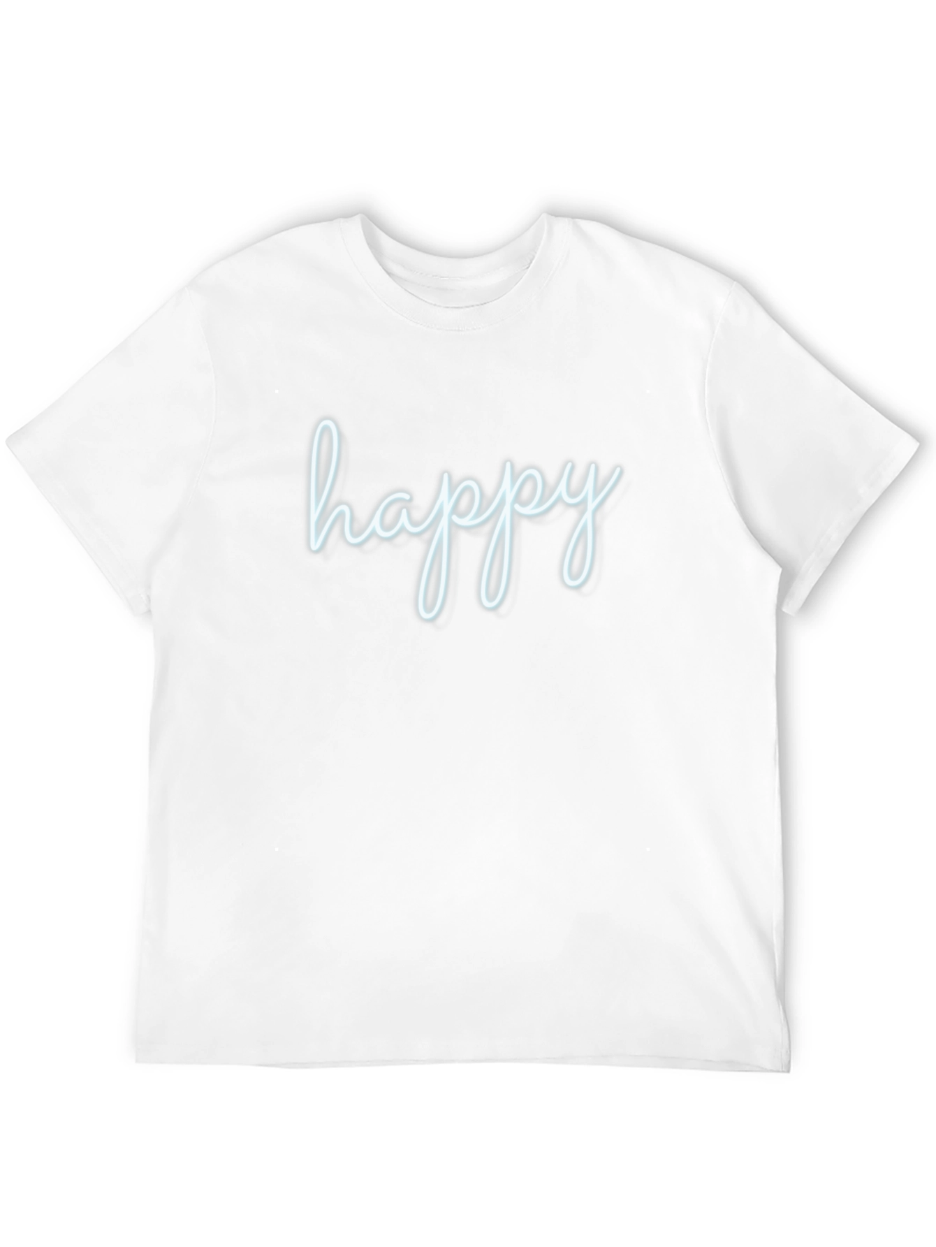 Black Happy Graphic Tee - Men's Black T-Shirt view 12