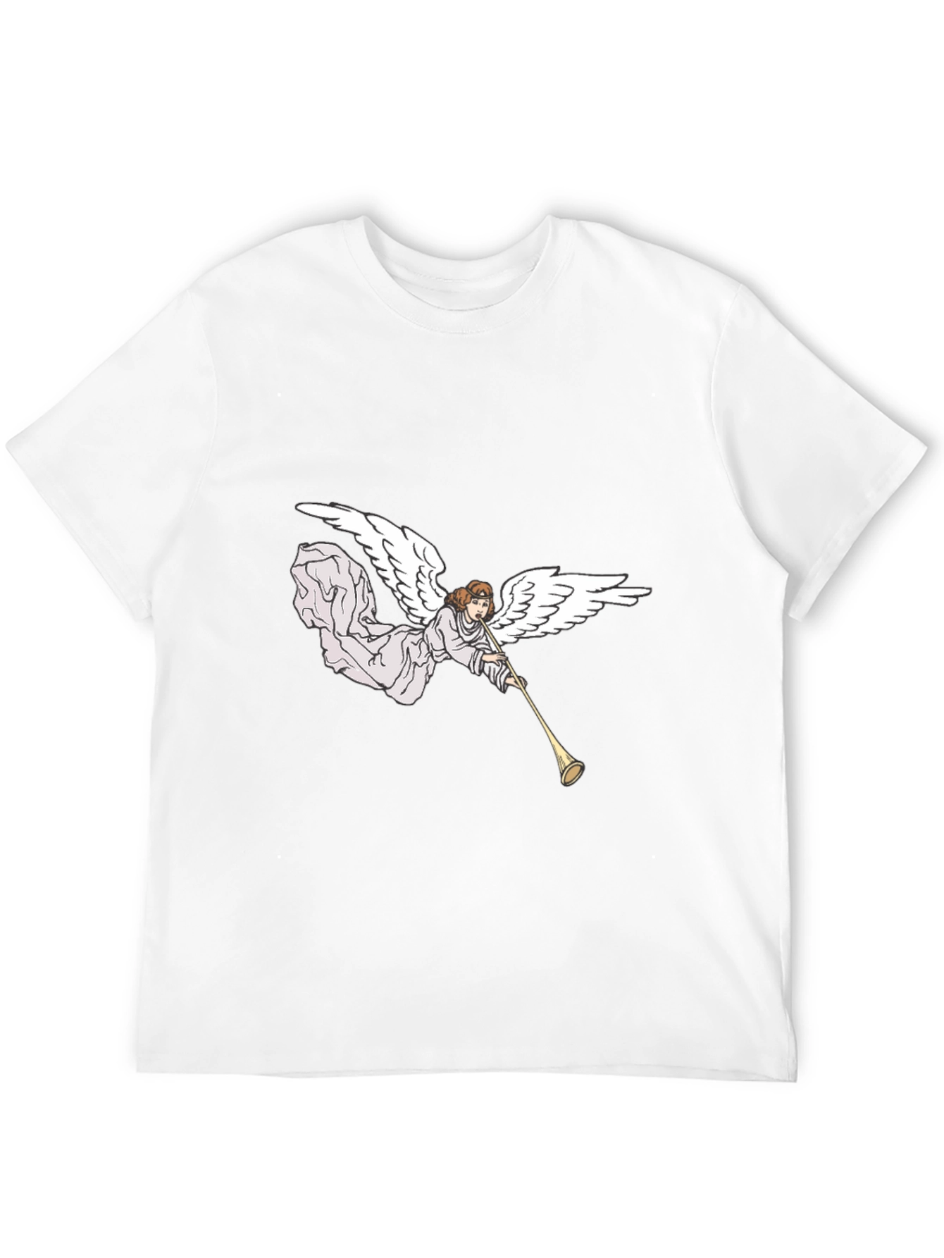 Black Angel Trumpet Black Graphic Tee view 12