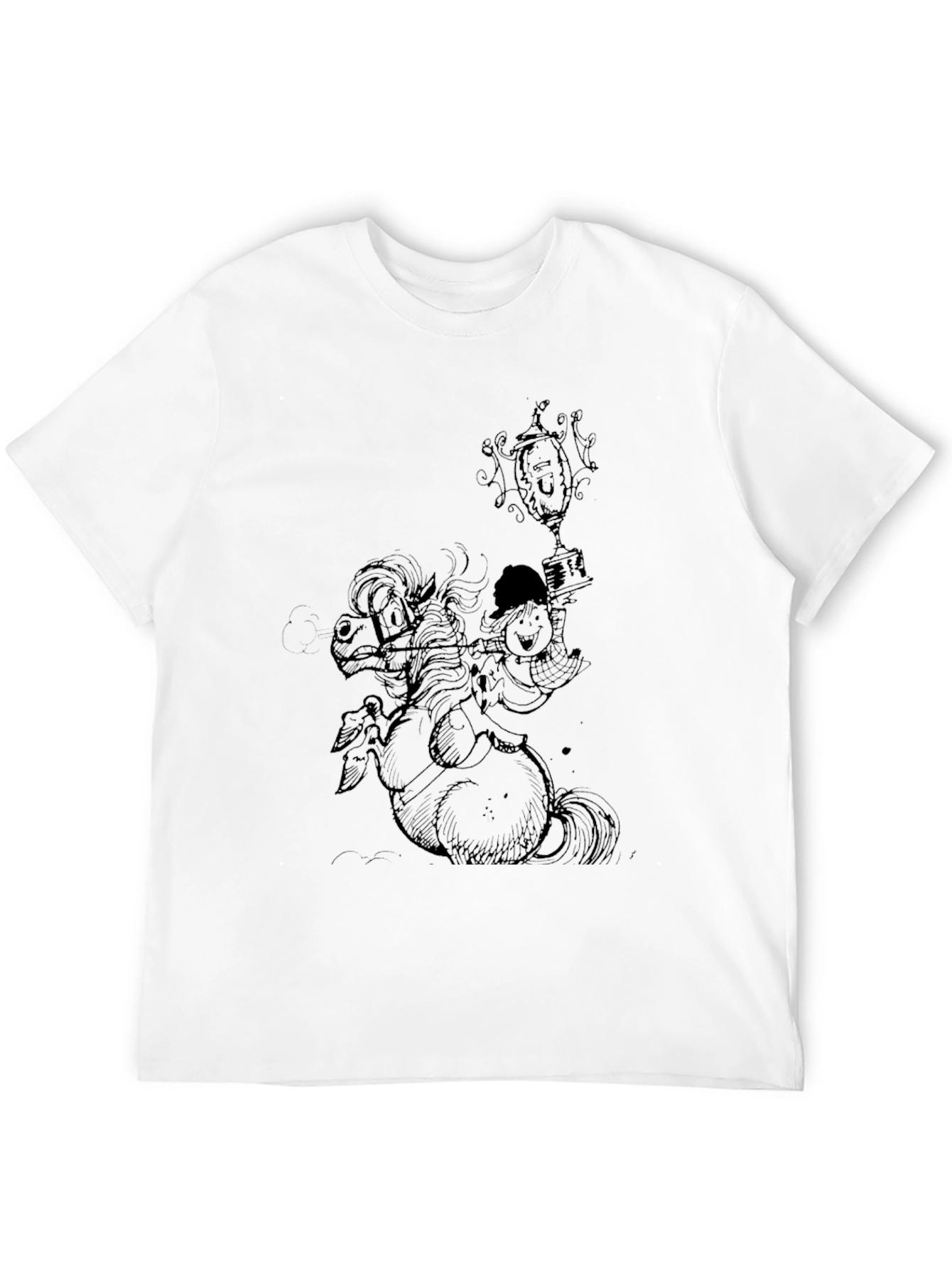 Black Black Horse & Rider Graphic Tee view 12