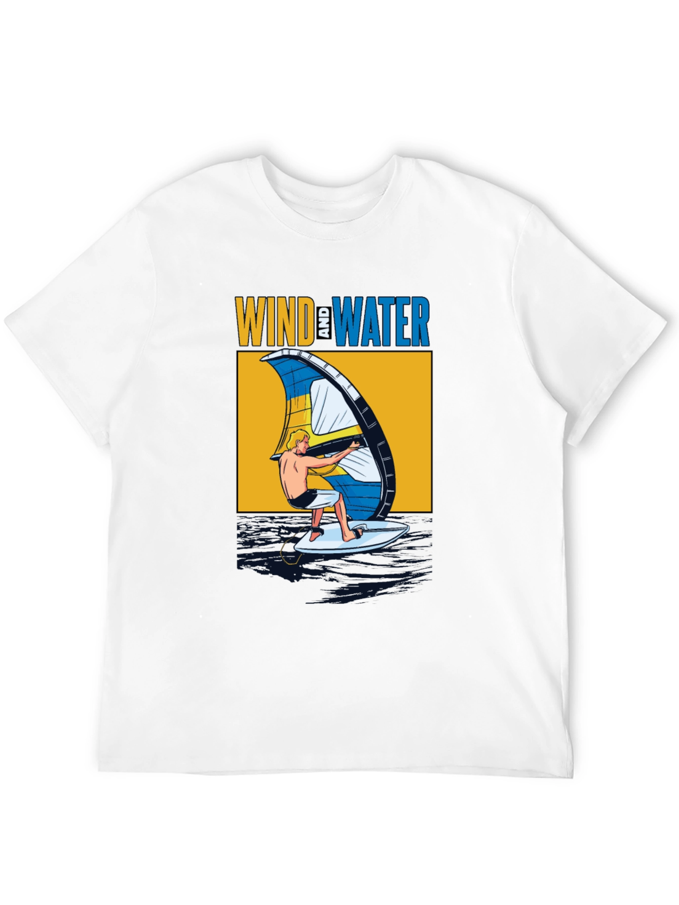 Black Wind & Water Graphic T-Shirt - Black view 12