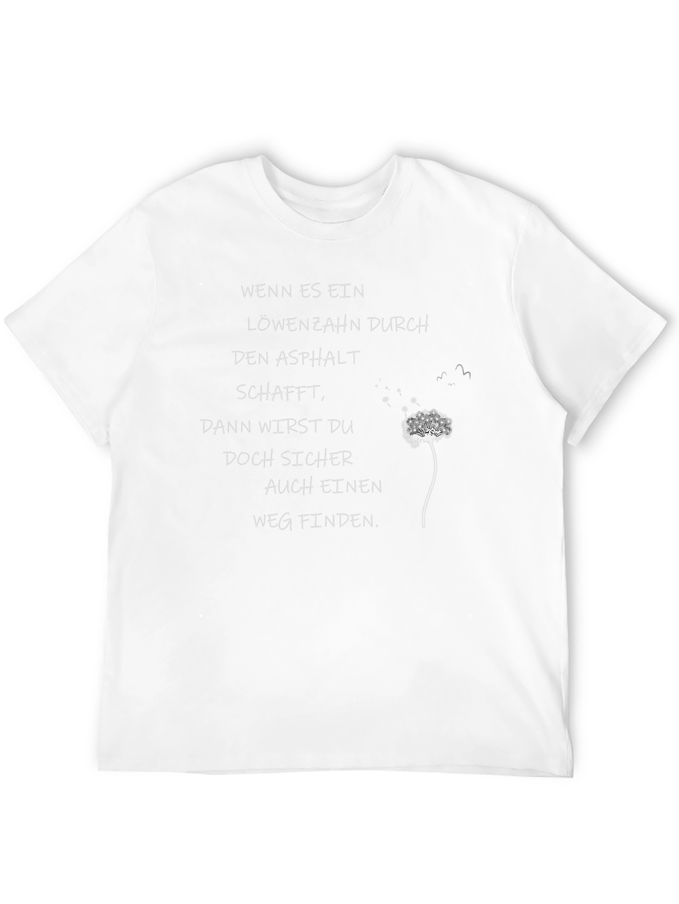 Black Motivational Dandelion Print Tee view 12