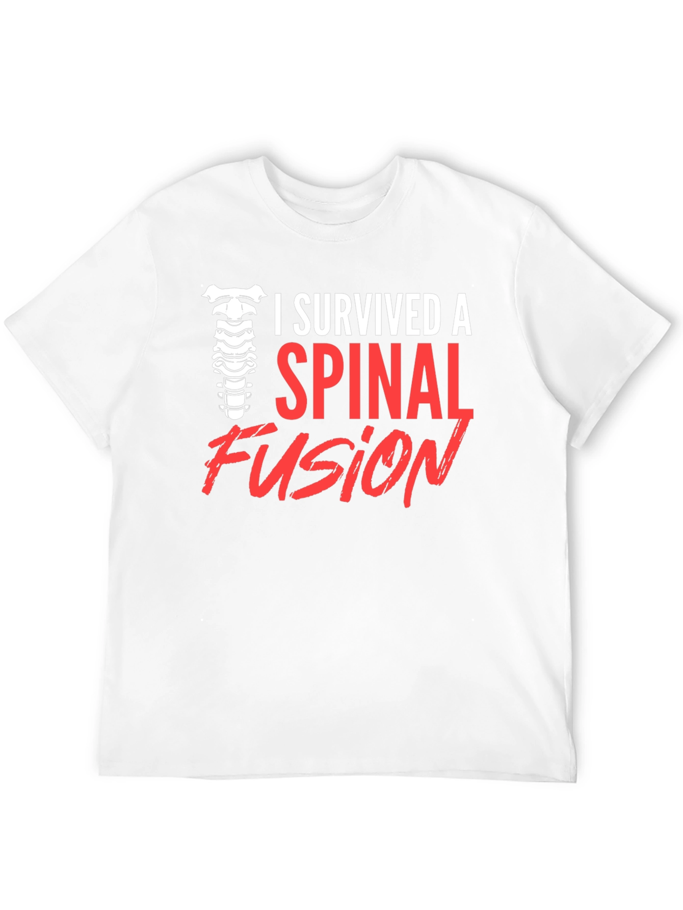 Black Spinal Fusion Survivor T-Shirt - Black view 12