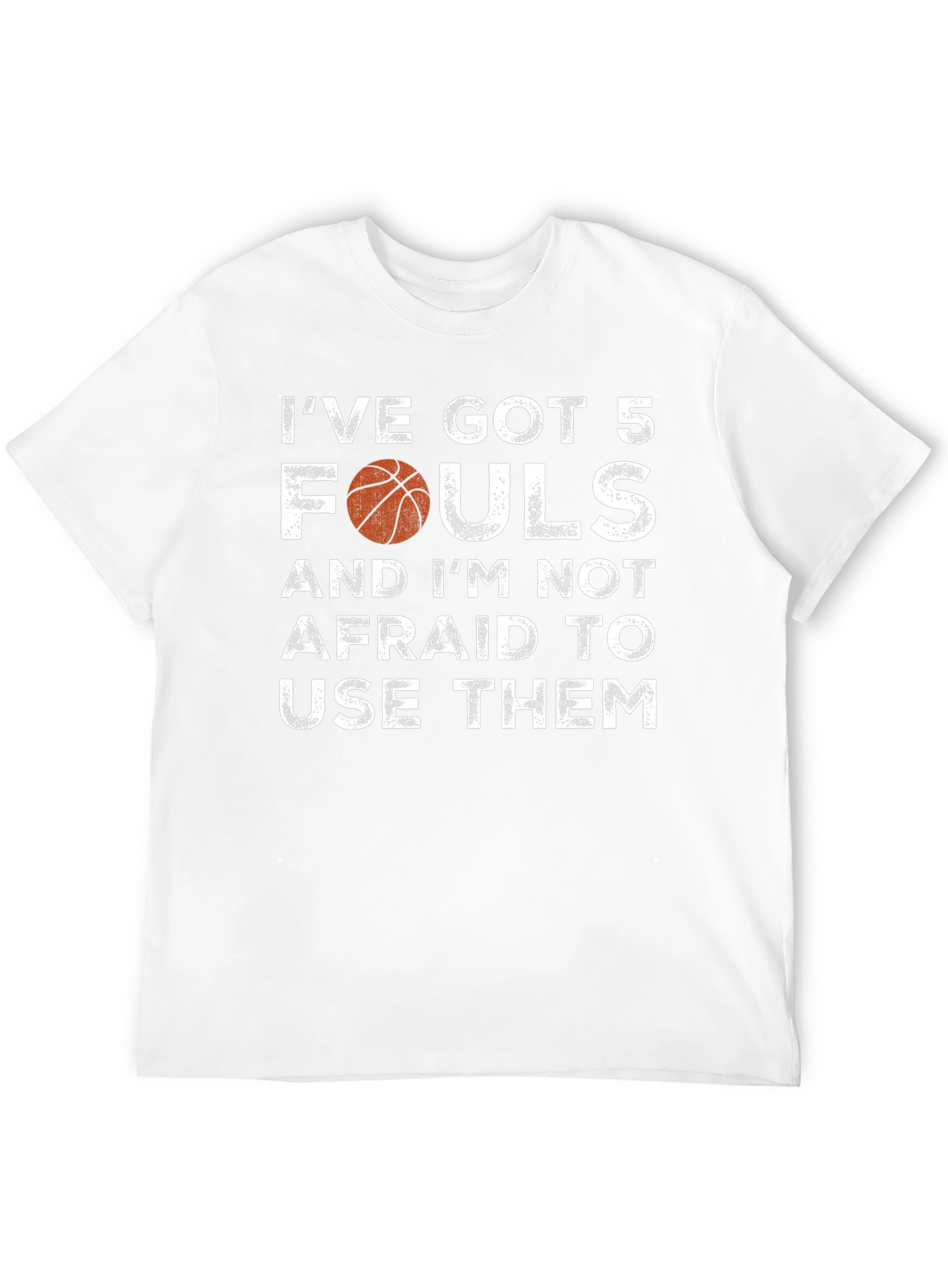 Black Basketball Fouls Graphic T-Shirt view 12