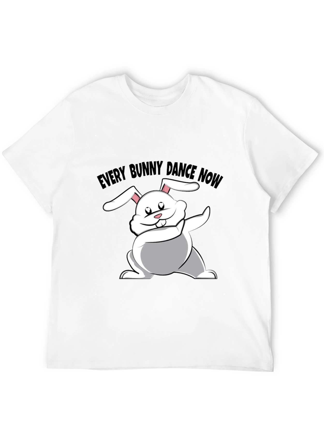 Black Every Bunny Dance Now Black T-Shirt view 12
