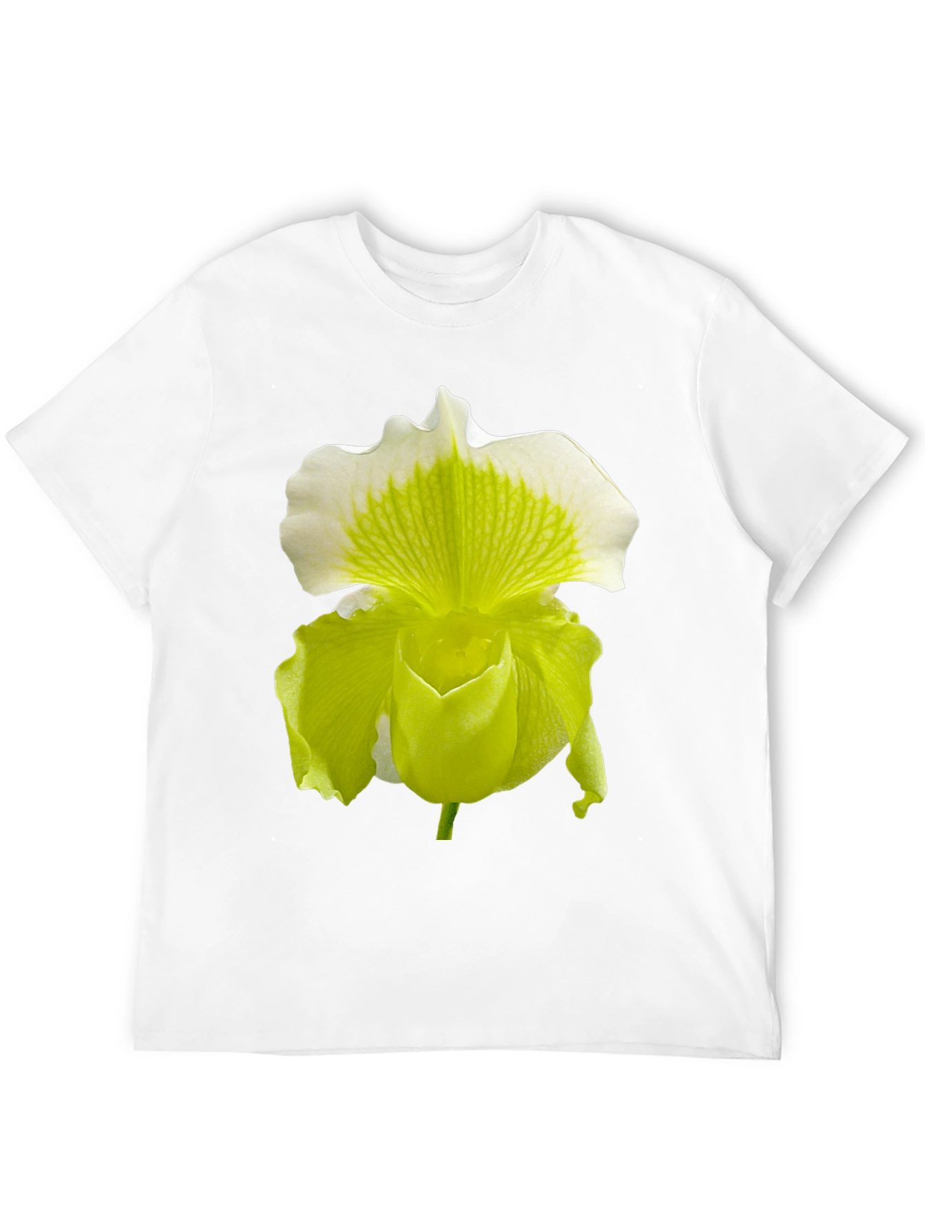 Black Orchid Flower Graphic Tee - Black Cotton Blend view 12
